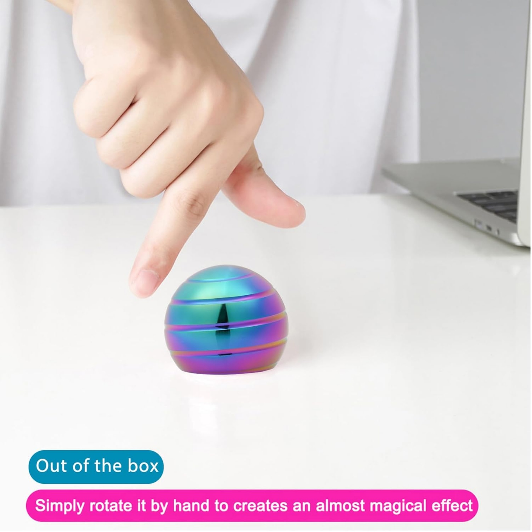 Kinetic Desk Ball Spinning Toy 3