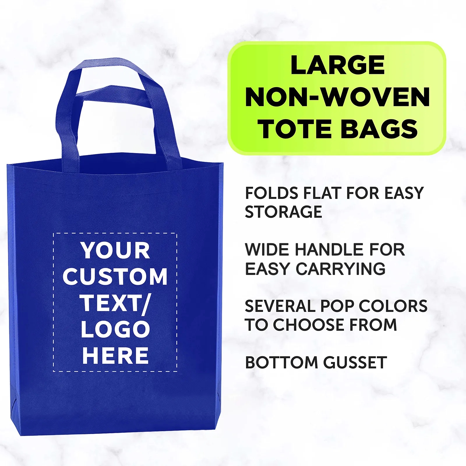 Reusable Personalized Grocery Shopping Totes Bag Custom Logo 20