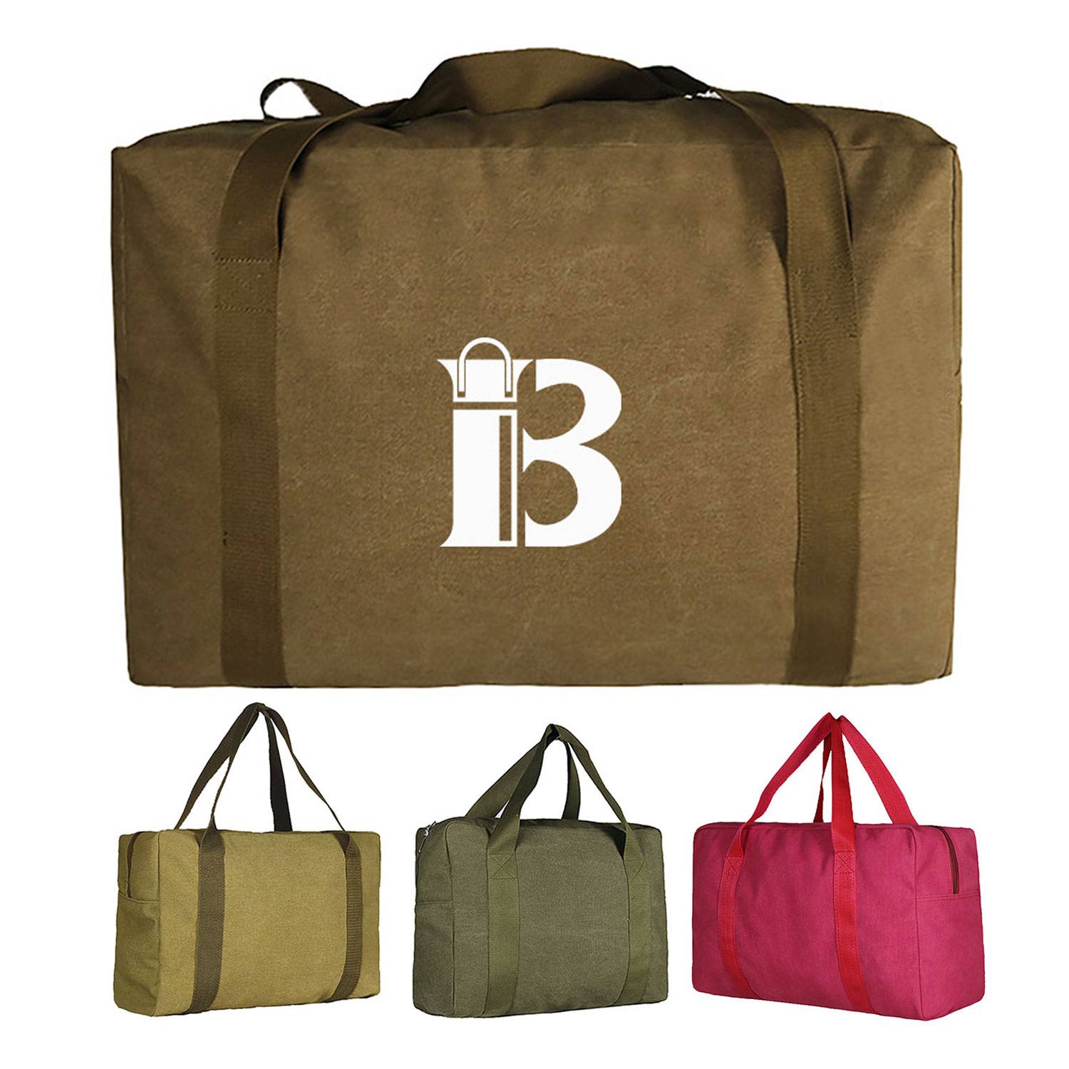 Washed Canvas Storage Duffel Bag