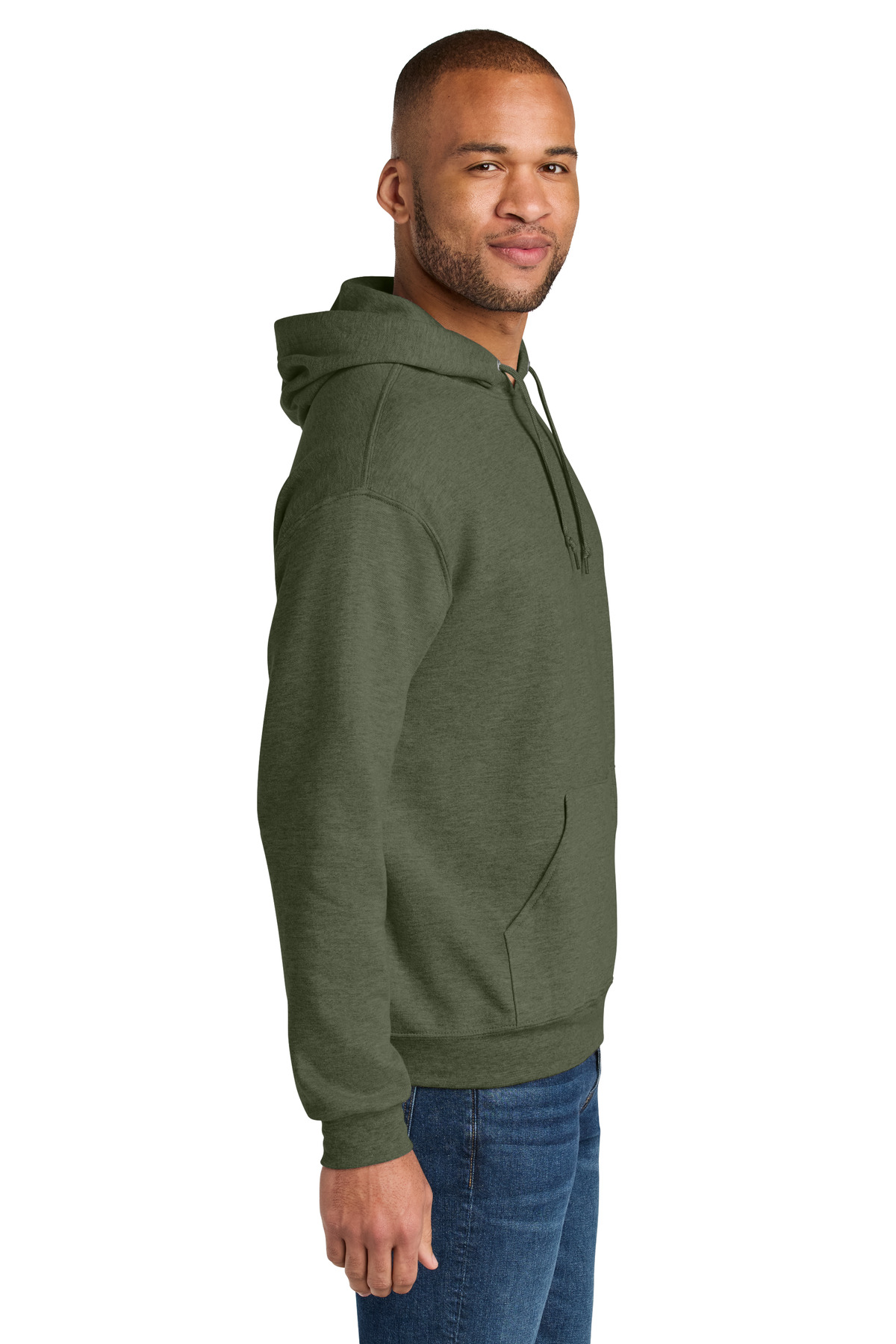 Jerzees Ultimate Unisex CVC Ring Spun Hooded Sweatshirt IC49M 52