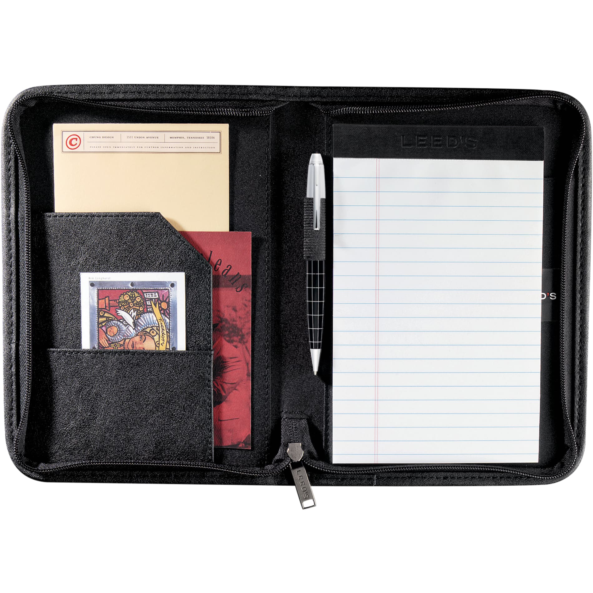FSC® Mix DuraHyde Jr. Zippered Padfolio 18