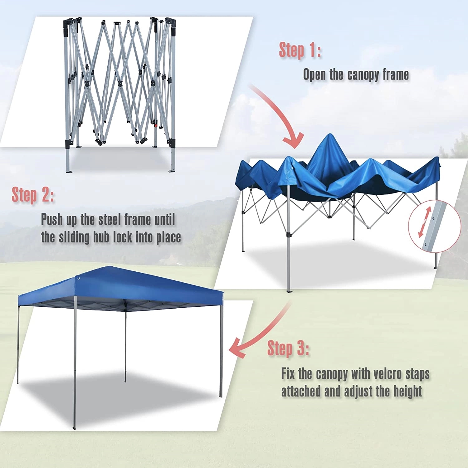 10'x10' Water Resistant OEM Design Advertising Tent 3