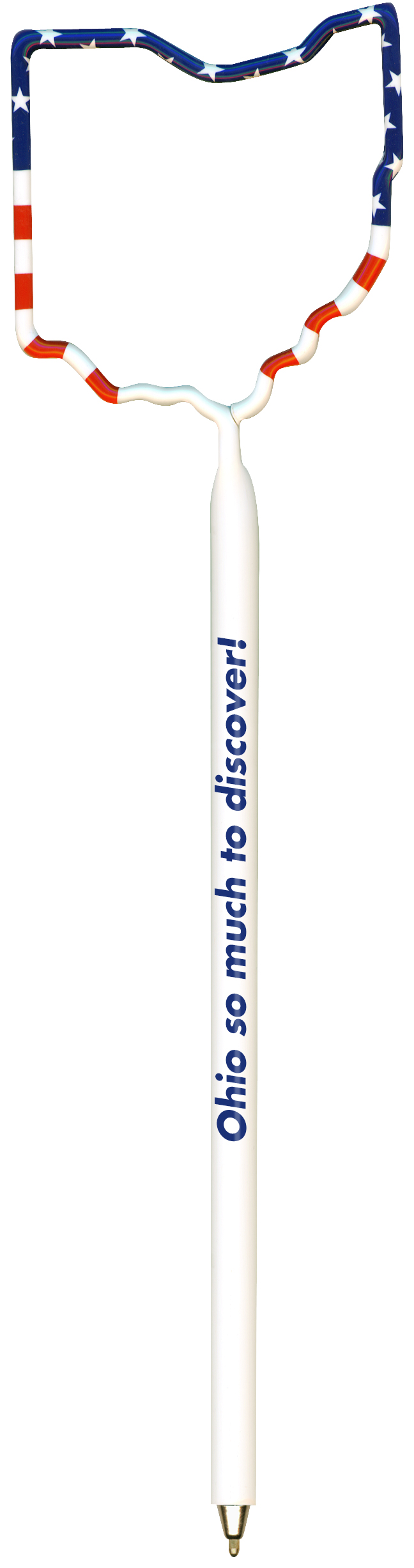 Ohio American Flag Multi-Color Inkbend Standard, Bent Pen