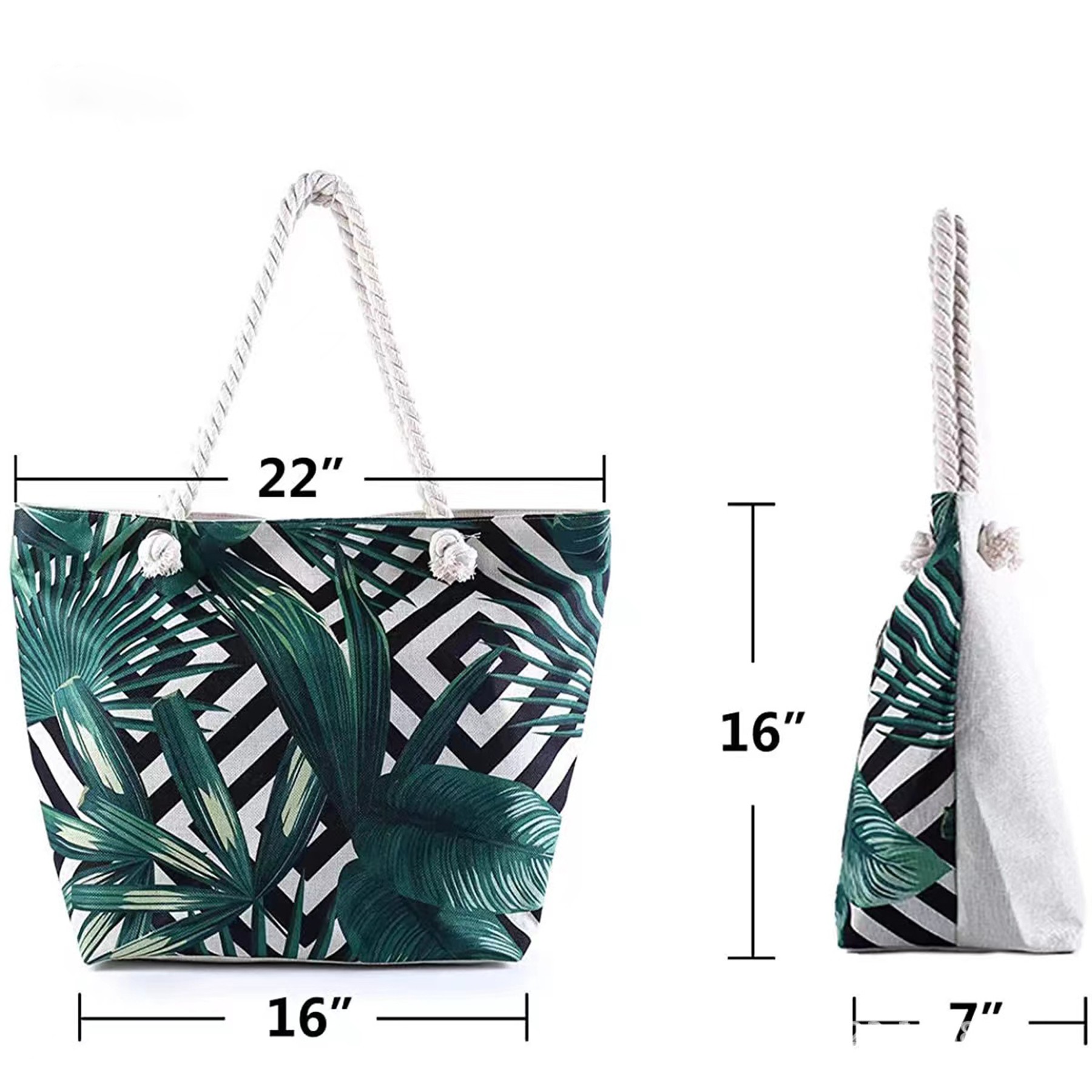 Waterproof Sandproof Tote With Pocket Zipper 2