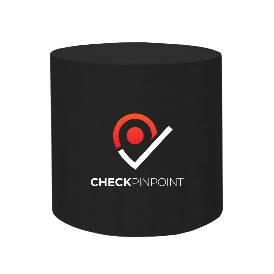 30" Round Barrel Table Cover, Front Panel Print 50