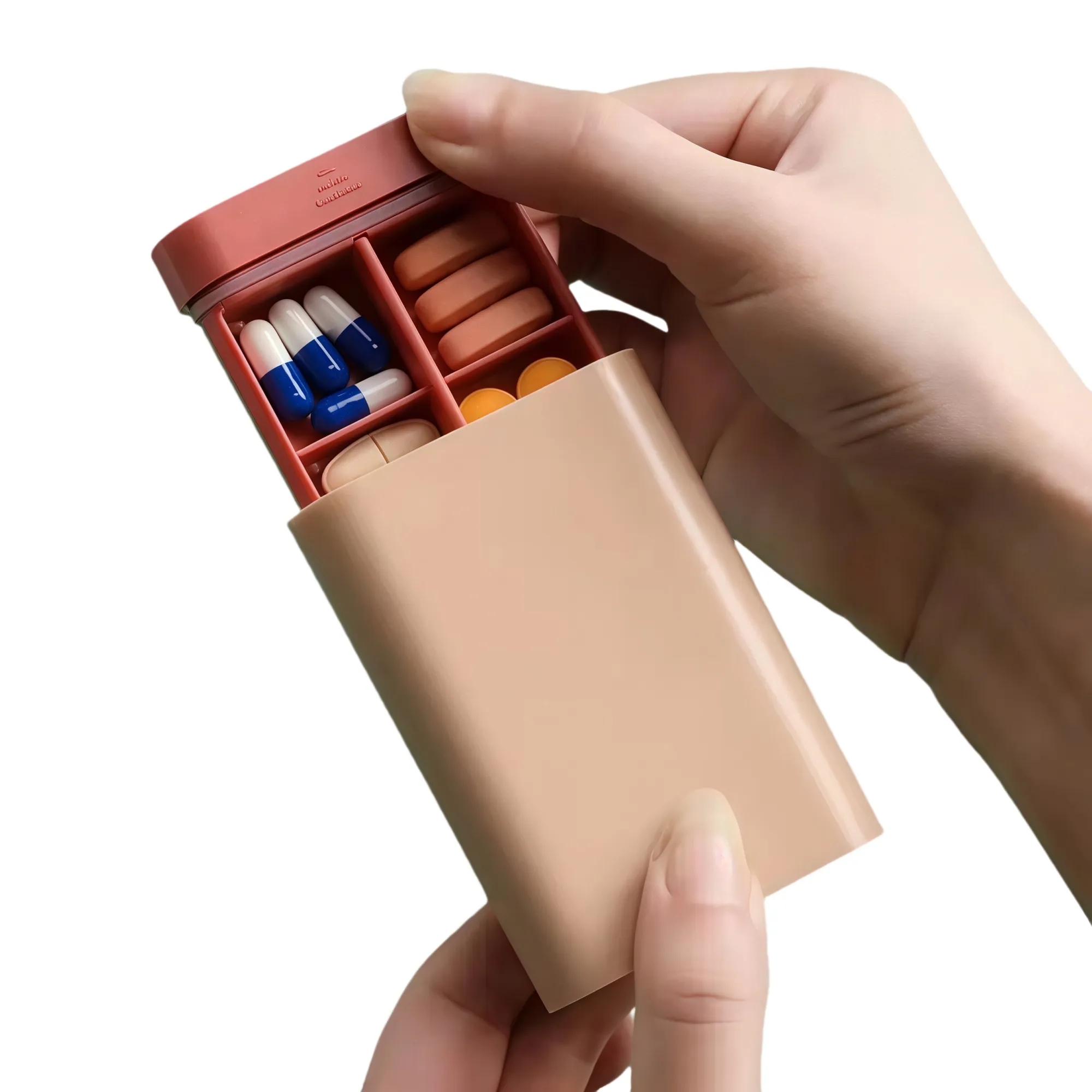 Compact &Portable BPA-Free Pill Organizer 6