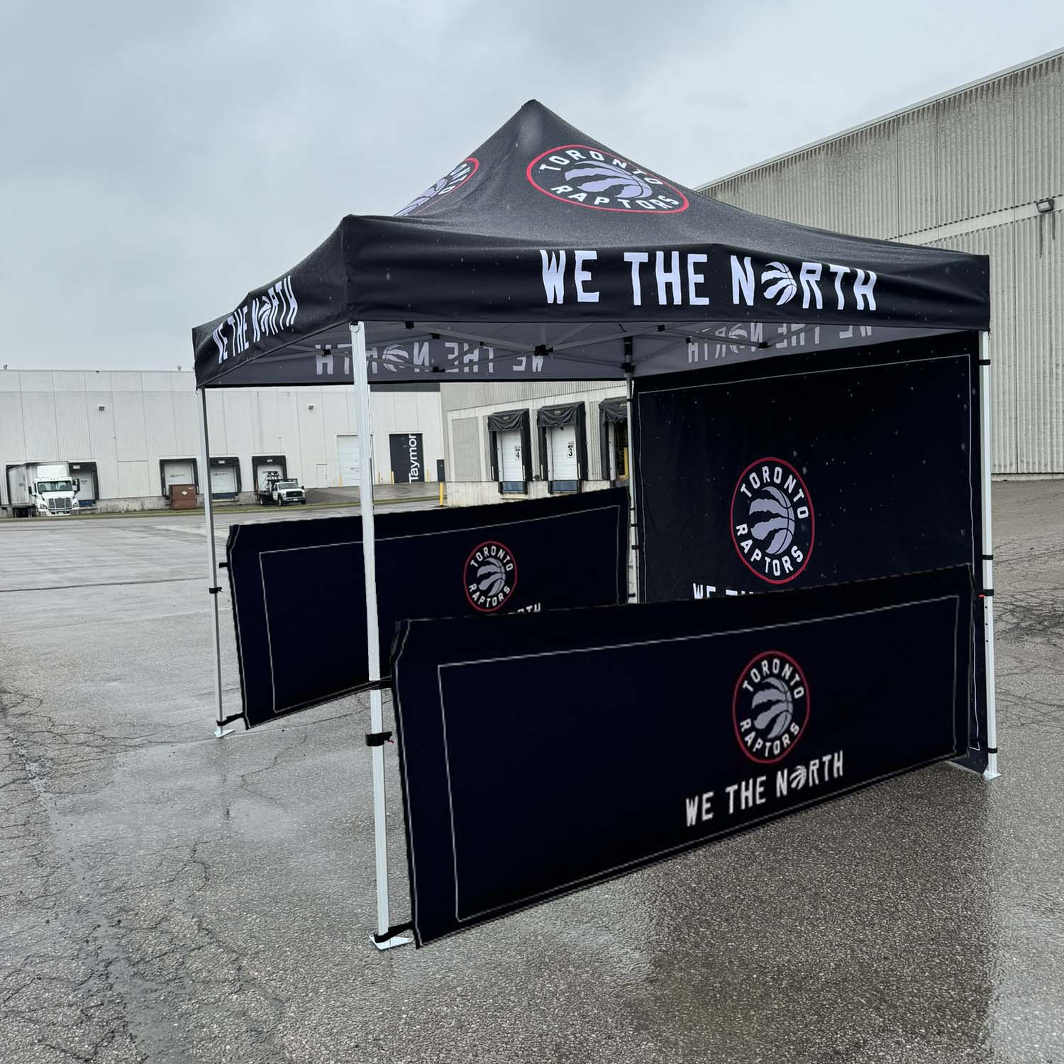 24 Hr Express Ship - Half Side Wall for 10x10 Tent Kit, Sublimated, Double Sided Print 5