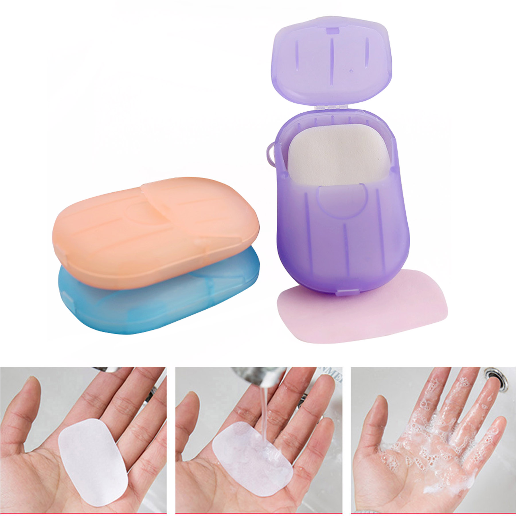 20pcs Disposable Boxed Soap Paper 1