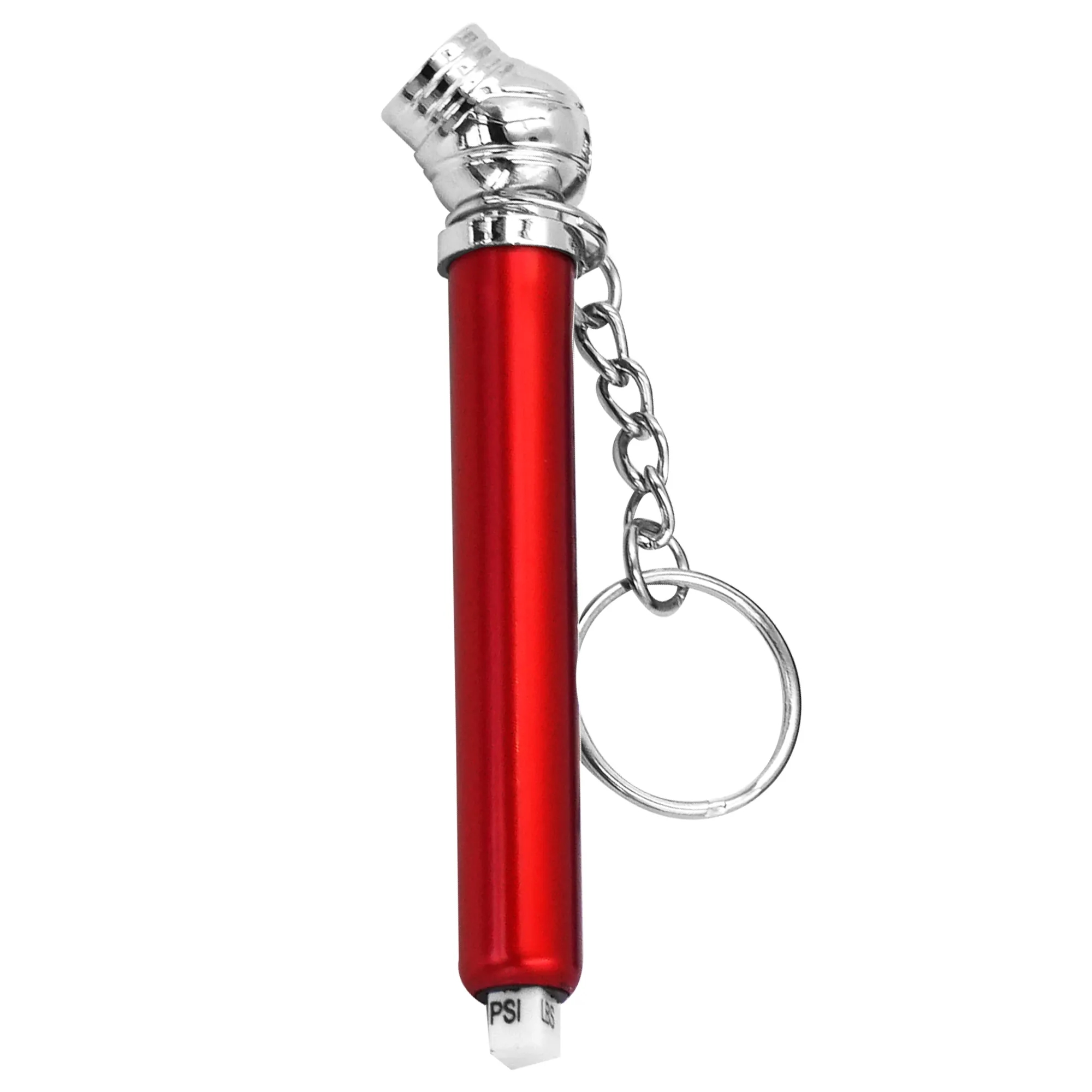 Aluminium Pen-Type Tyre Pressure Gauge With Key Chain (Reads 3