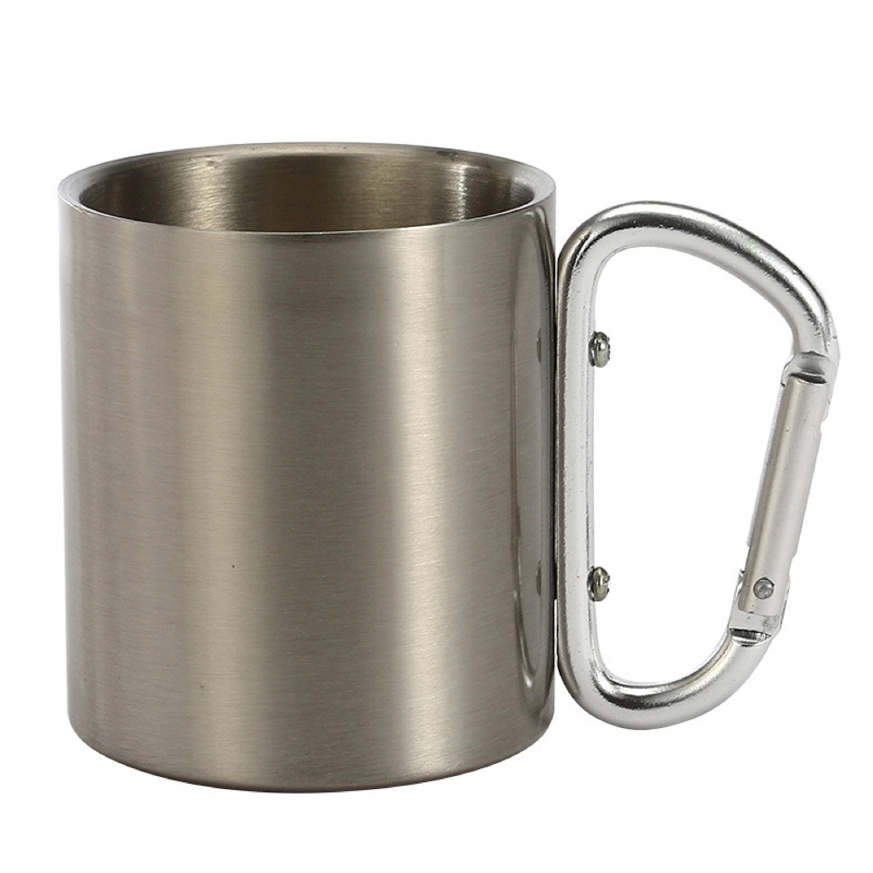 10 OZ Stainless Steel Travel Mug with Carabiner Handle 10