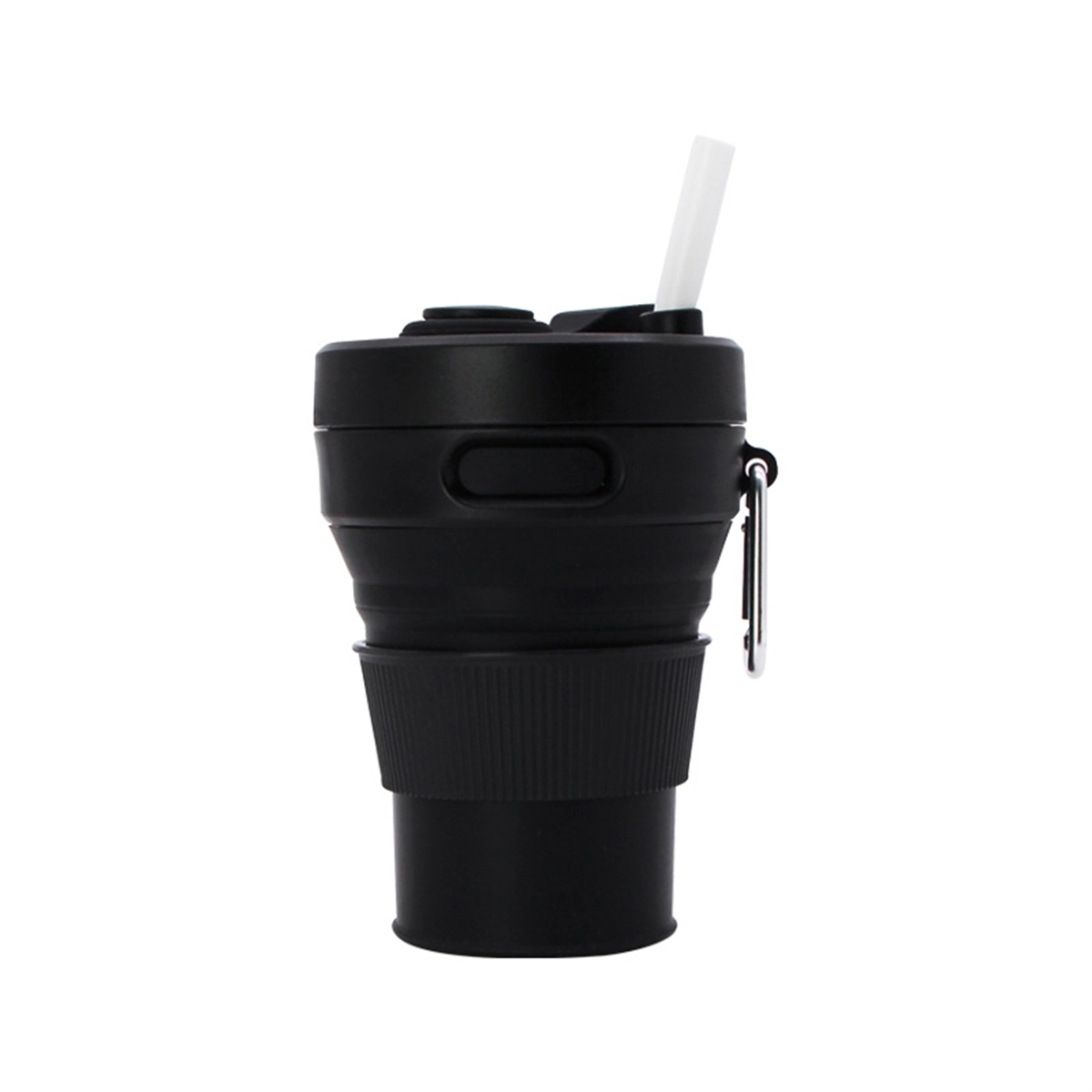 15Oz Silicone Collapsible Travel Cup With Straw 5
