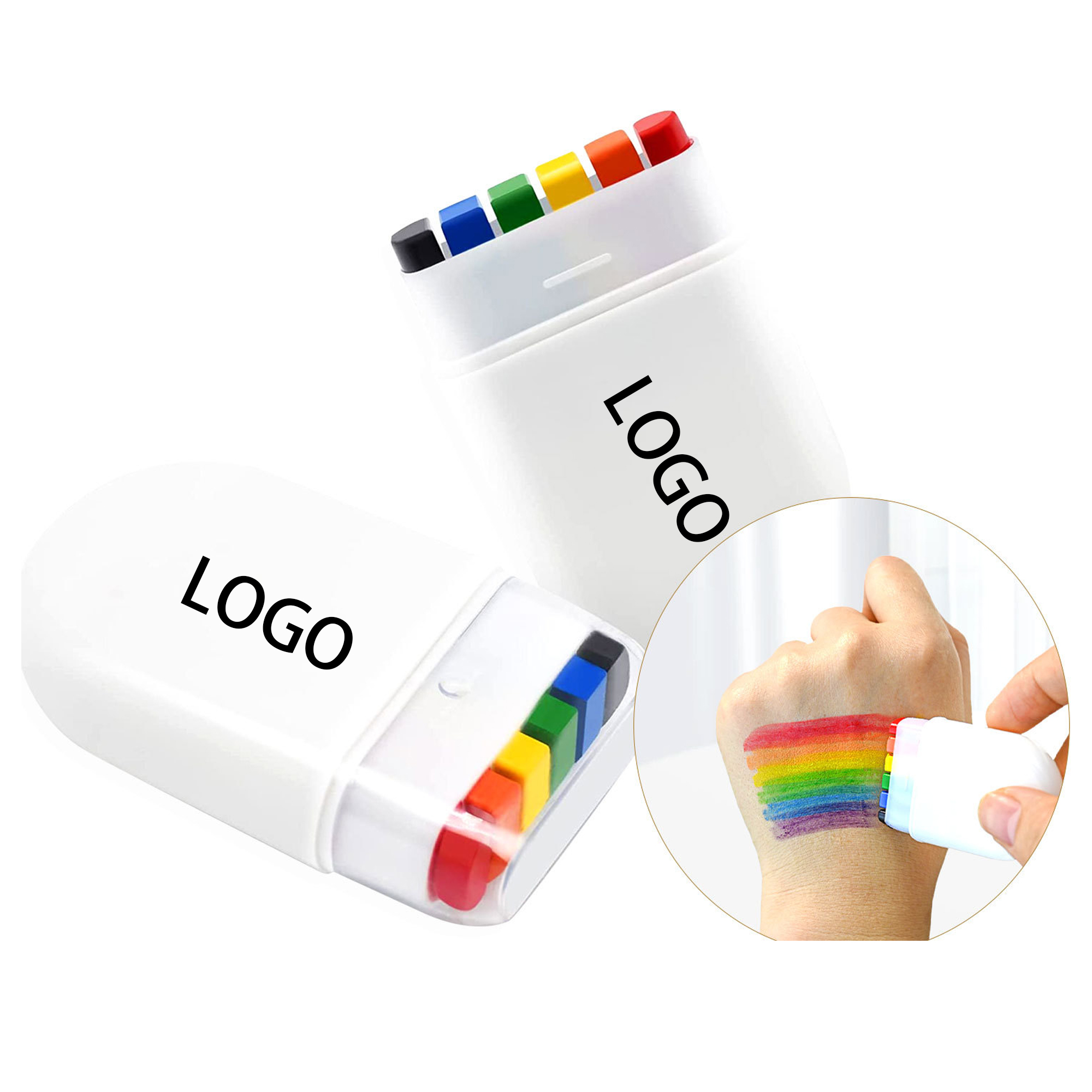 Rainbow Face Painting 2