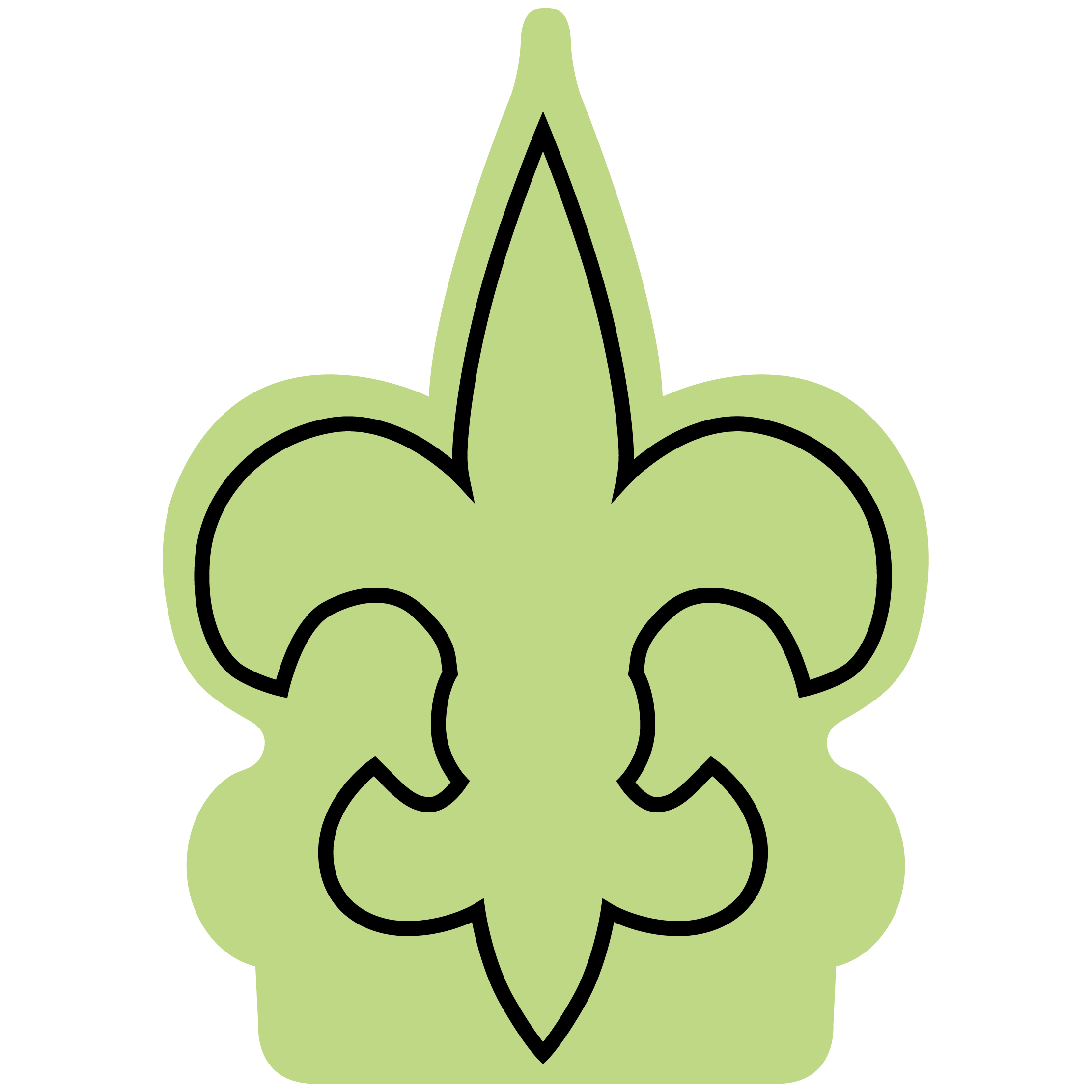 Fleur de Lys Mitt 14