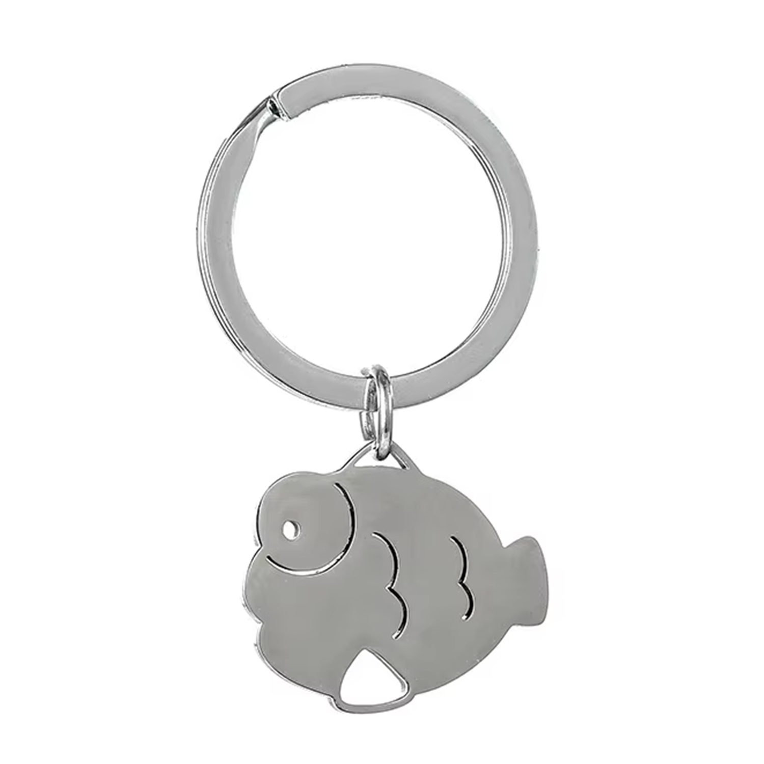 Fish Shape Stainless Steel Keychain 1