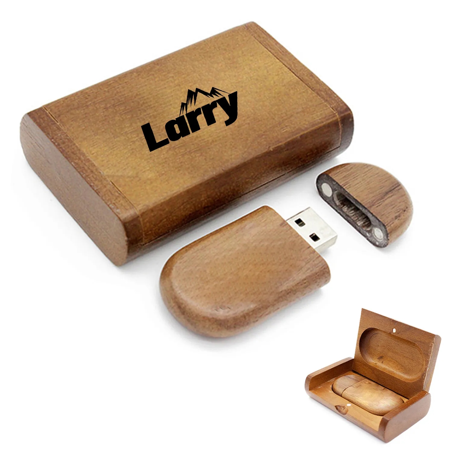 Gift Wooden 64Gb Usb 2.0 Flash Drive 2
