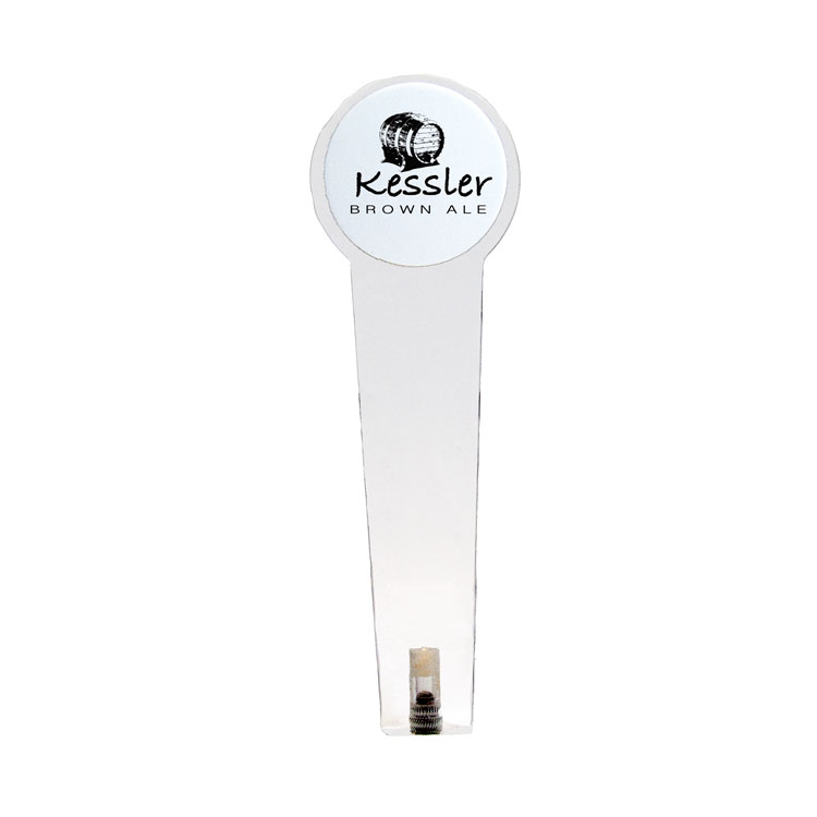 Acrylic Beer Tap Handle with Header 3 5"w x 11"h x 75"d