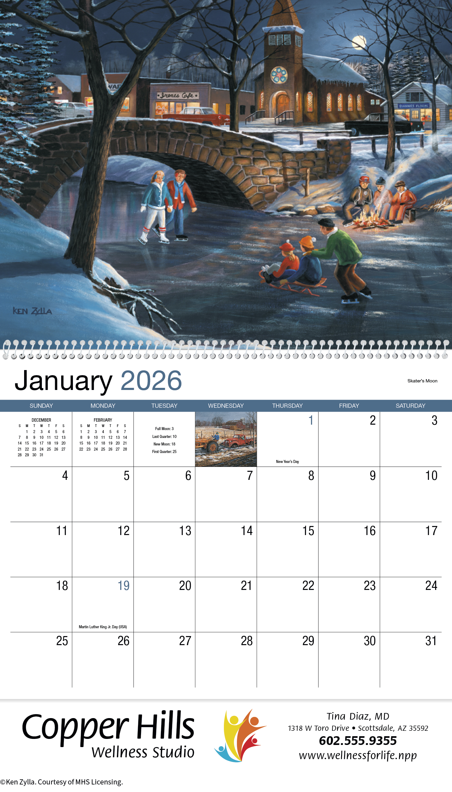 HotLine® Products America Remembered Appointment Calendar - Spiral 10