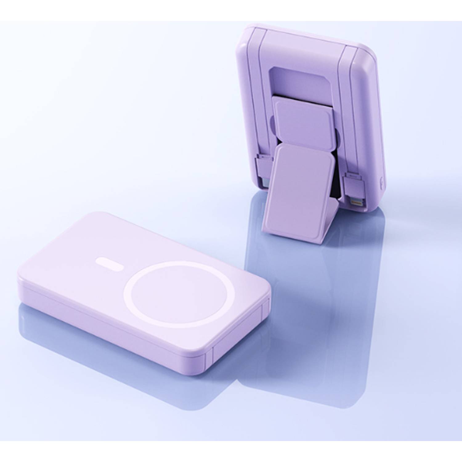 Magnetic Wireless Portable Charger w/ Foldable Stand 3