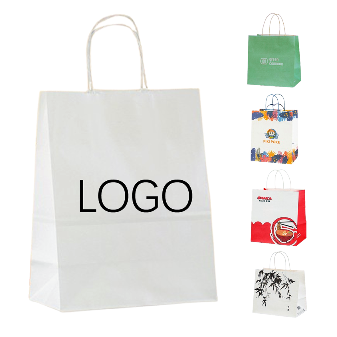 Kraft Paper Shopping Totes 2
