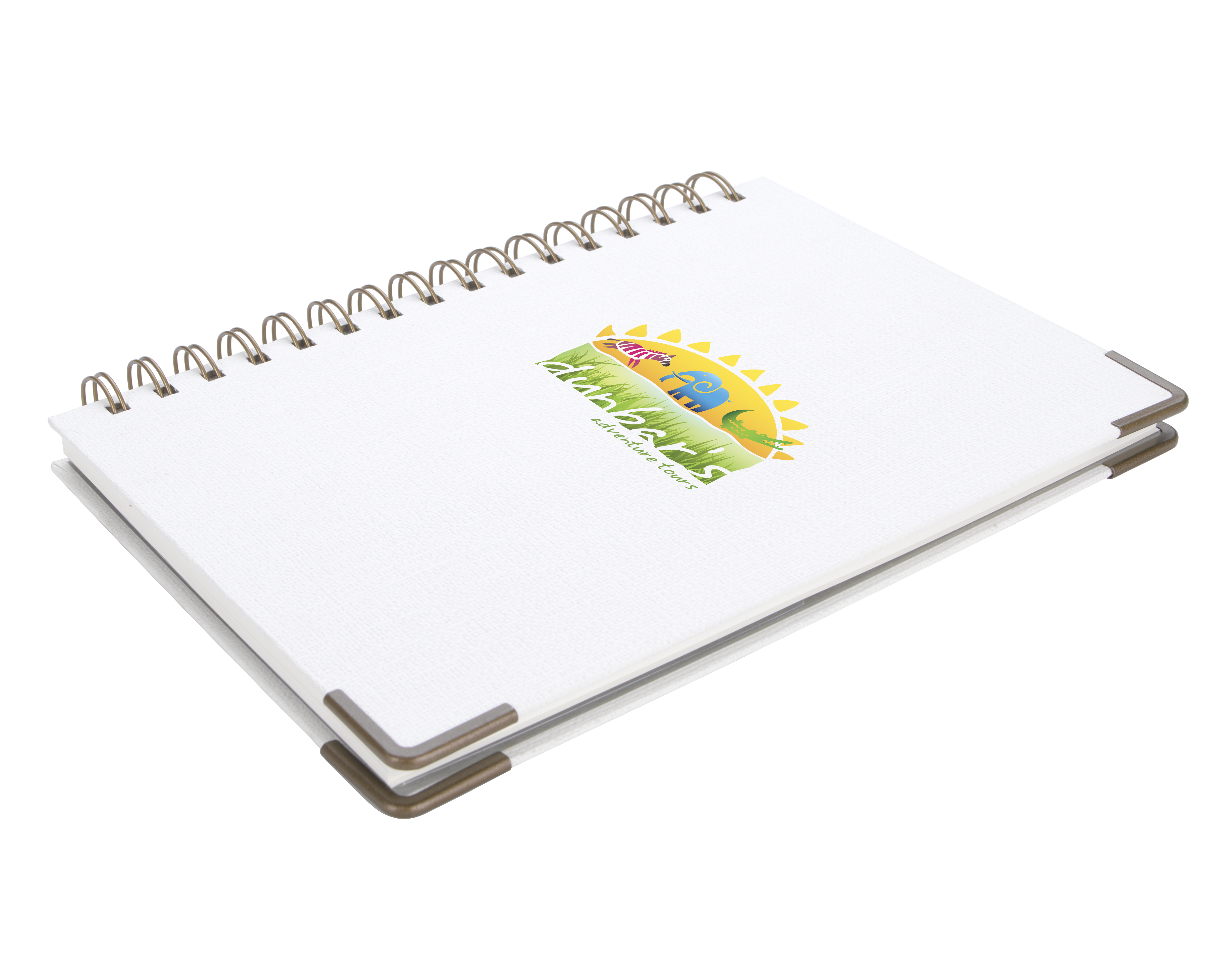 Good Value™ Woven Paper Hardback With Metal Accents Notebook 17