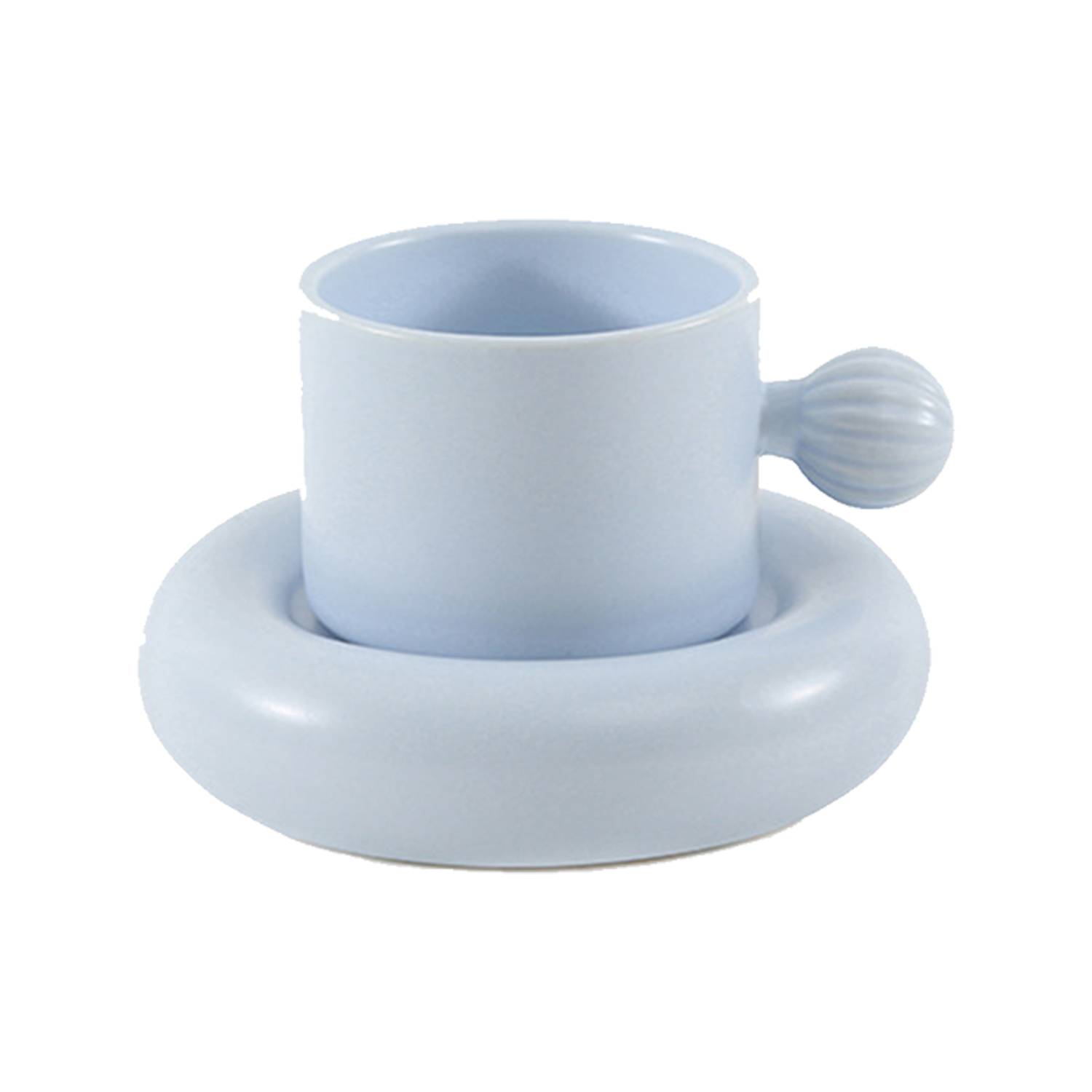 Ceramic Coffee Cup and Saucer Set Scandinavian Simple Style 3