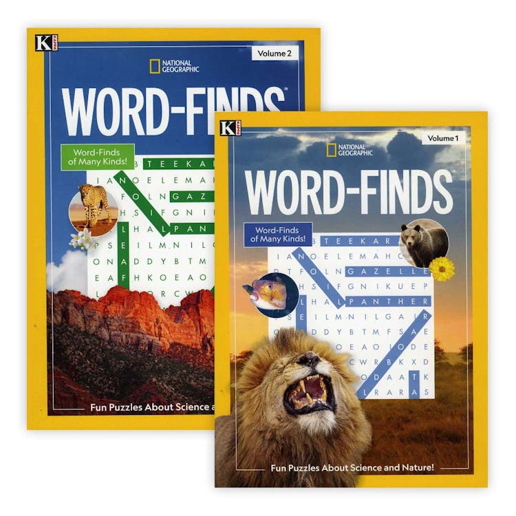 National Geographic Word Finds Puzzle Books - Two Titles 2