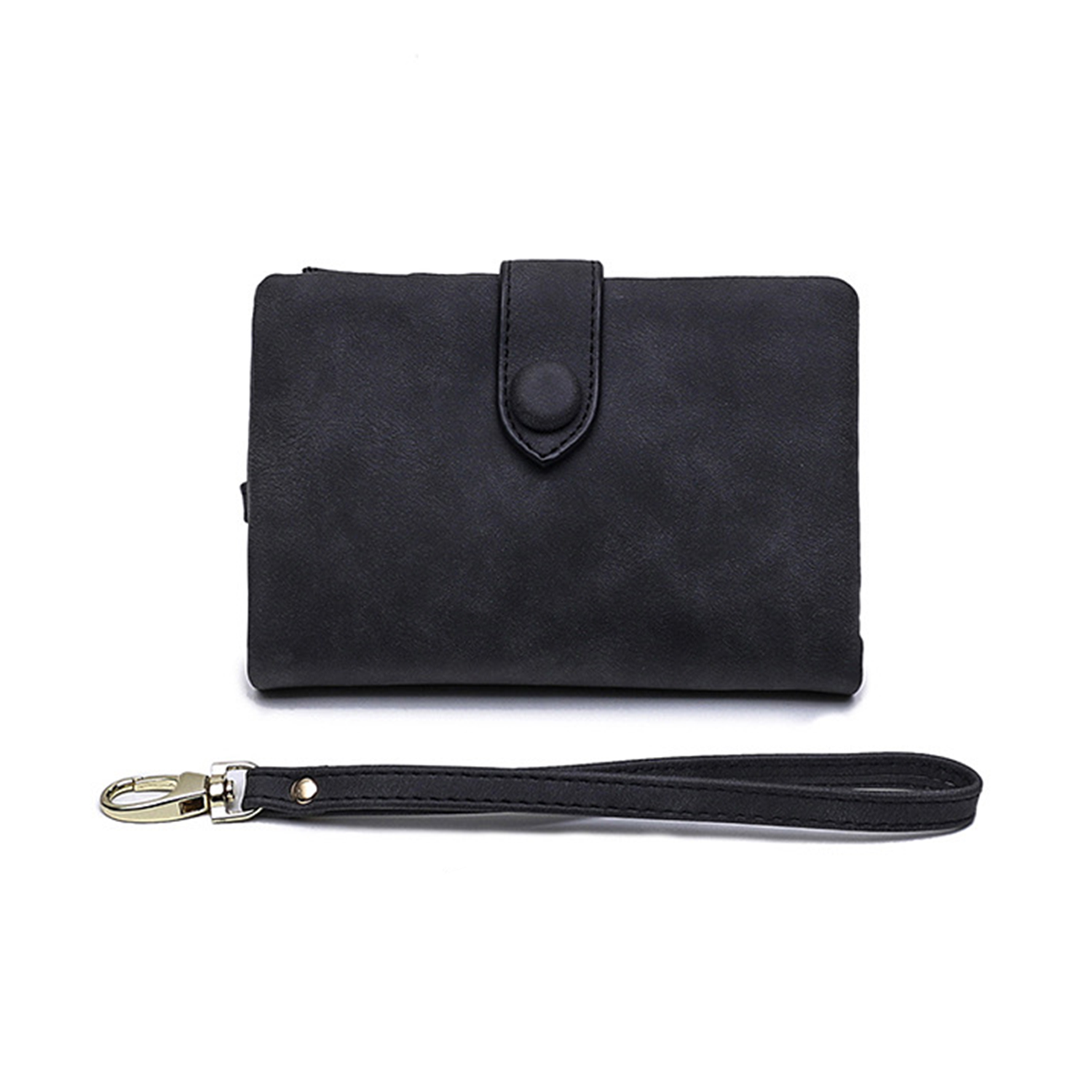 Pu Wallet With Wristlet 6