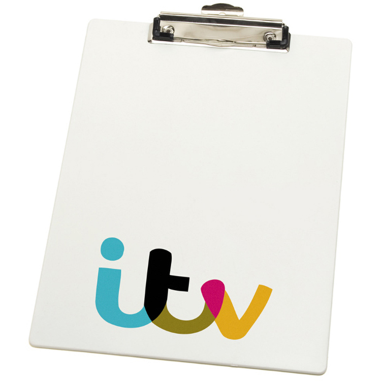 Metal Clip Letter Size Clipboards w/ 4 Colour Process (9"x12")