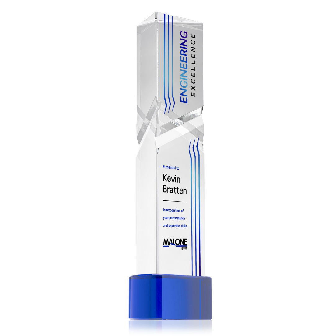 Oakham VividPrint™ Award on Paragon Base - Blue 23