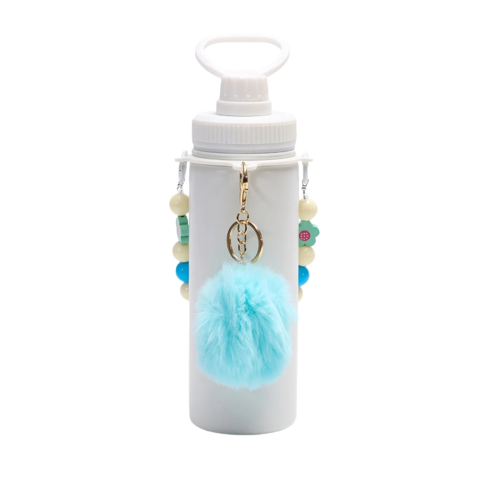 18oz Insulated Tumbler With Detachable Beaded & Pom Keychain 9