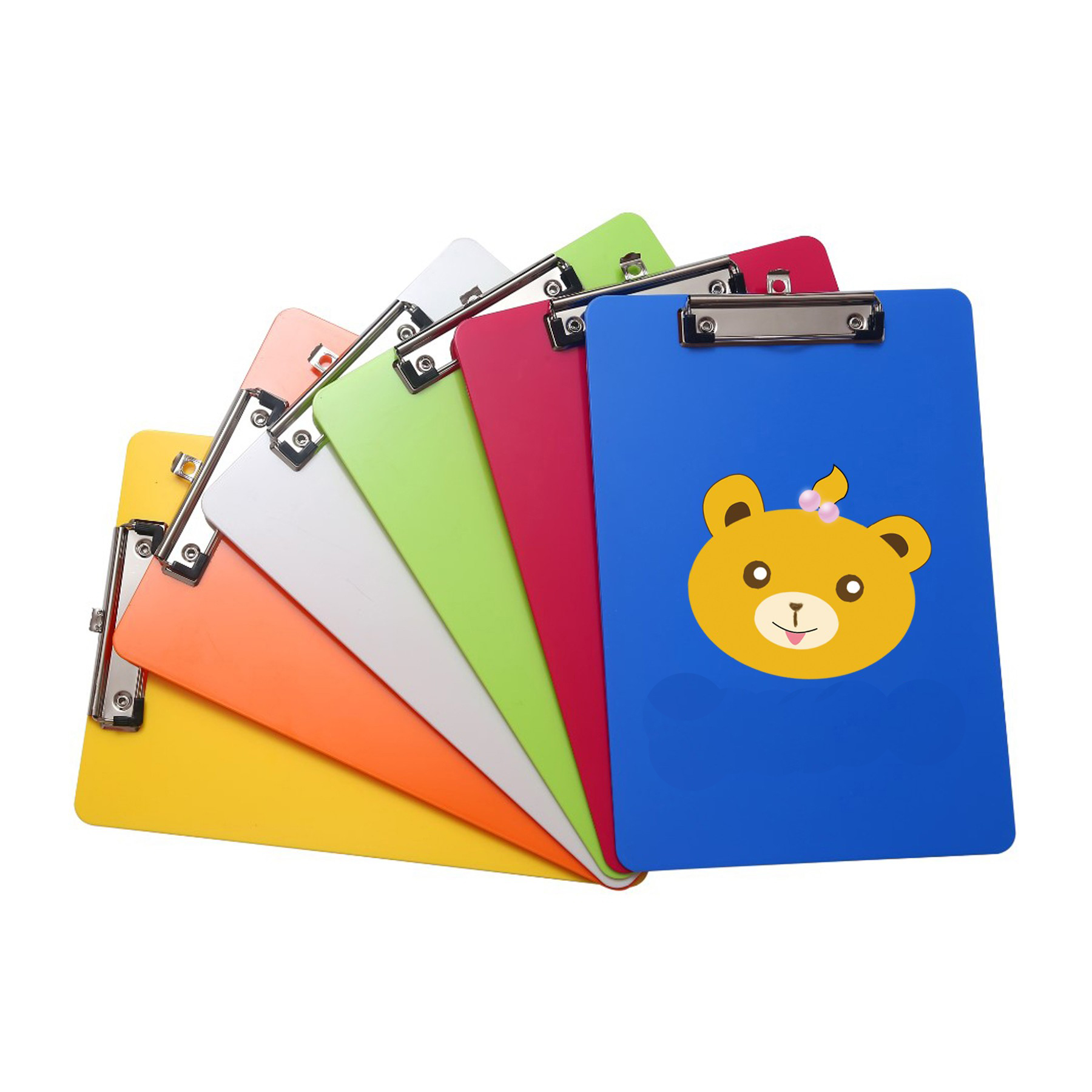 Memo Size Plastic Clipboard with Metal Clip 5