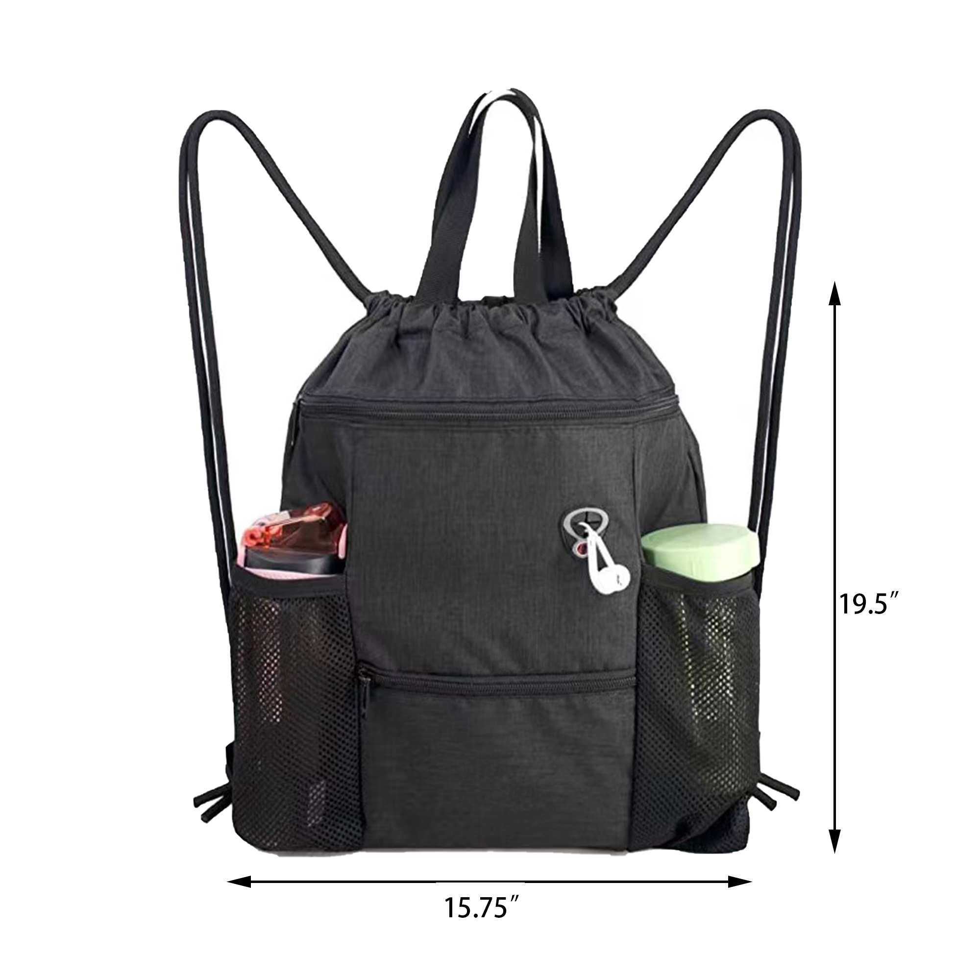 Drawstring Gym Sports String Cinch Bag 3