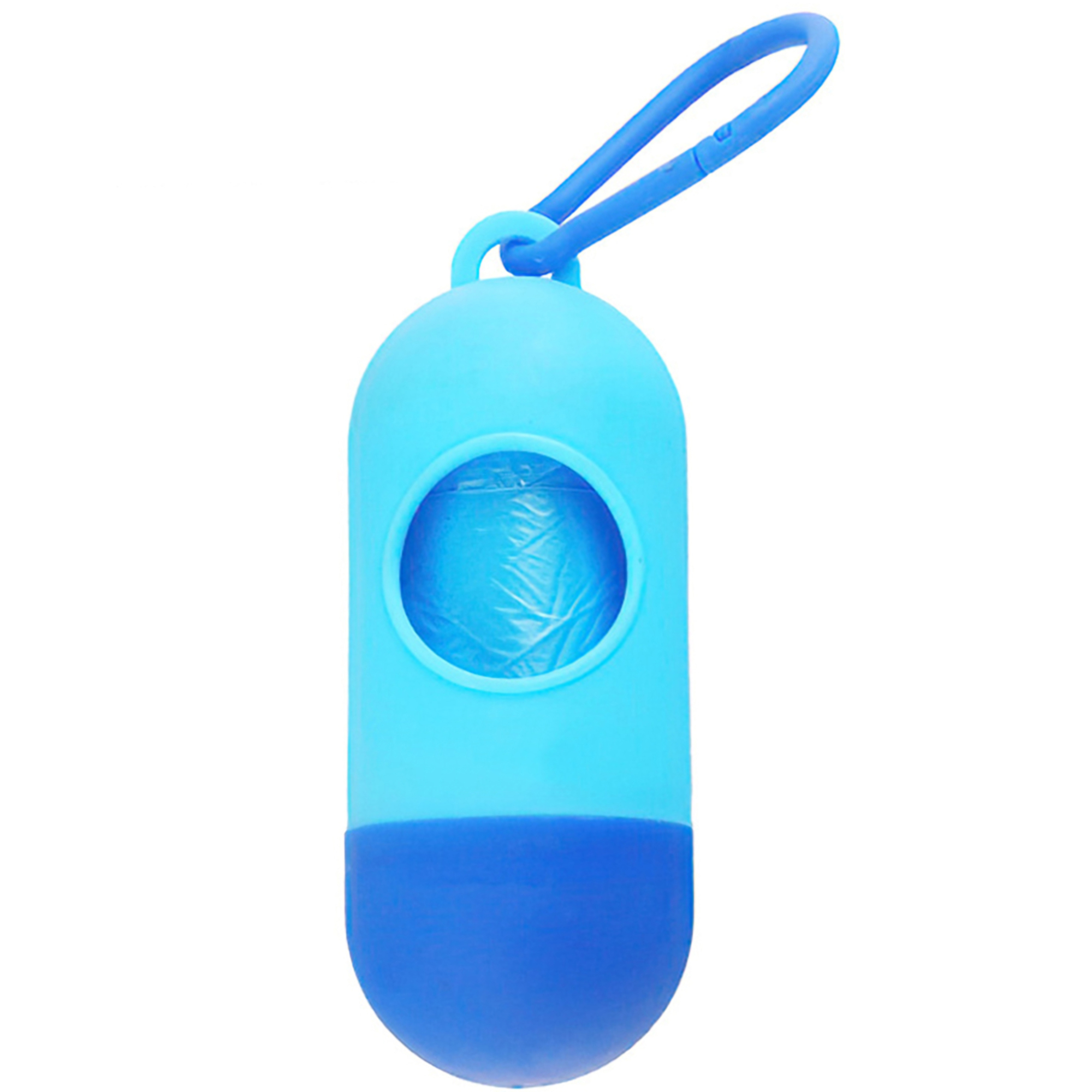 Dog Waste Bag Holder w/Carabiner Clip 2