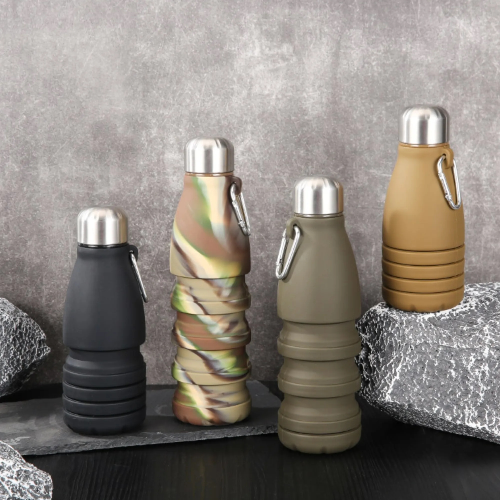 Collapsible Silicone Water Bottle, Outdoor Promo 3