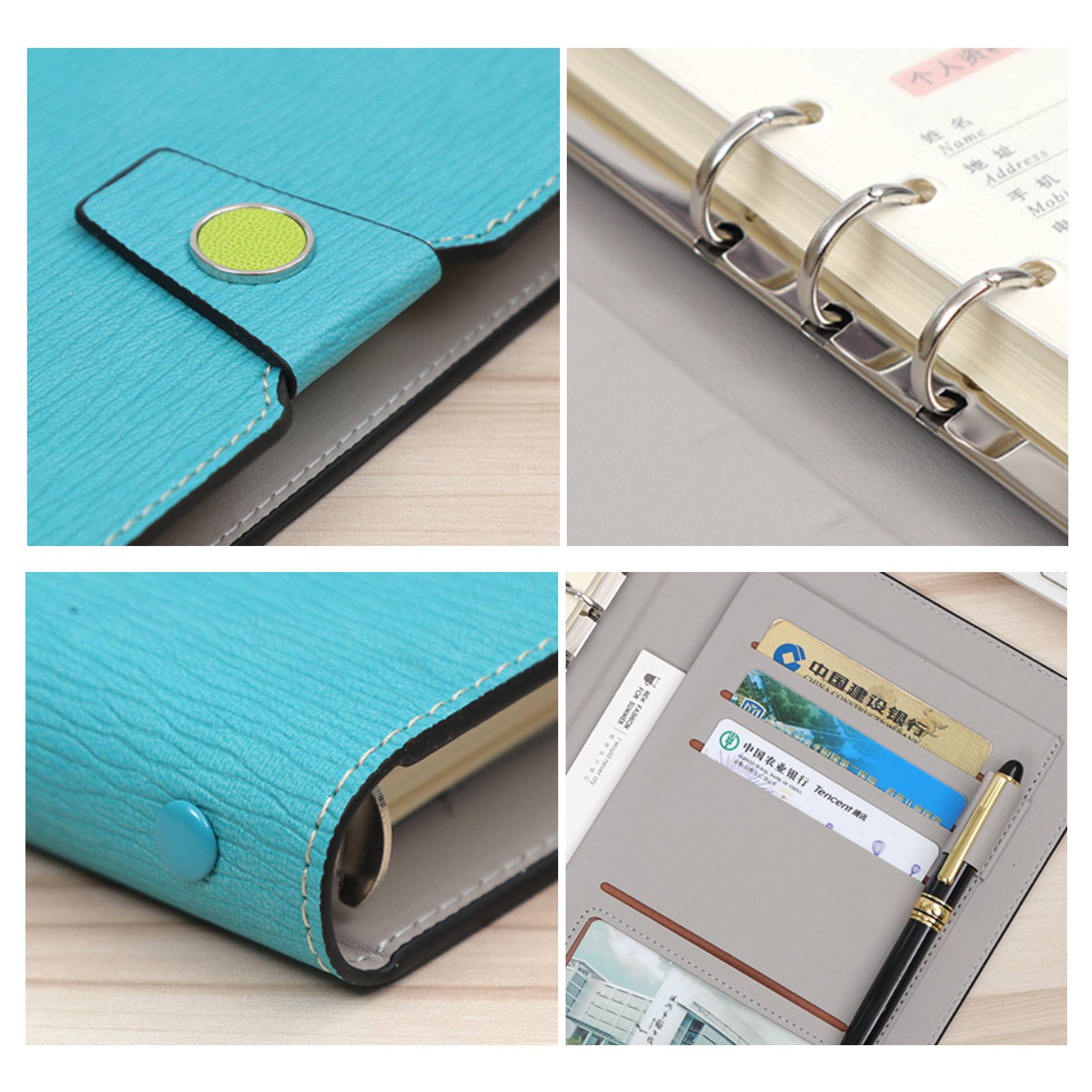 Business Set PU Leather Journal With Pen 2