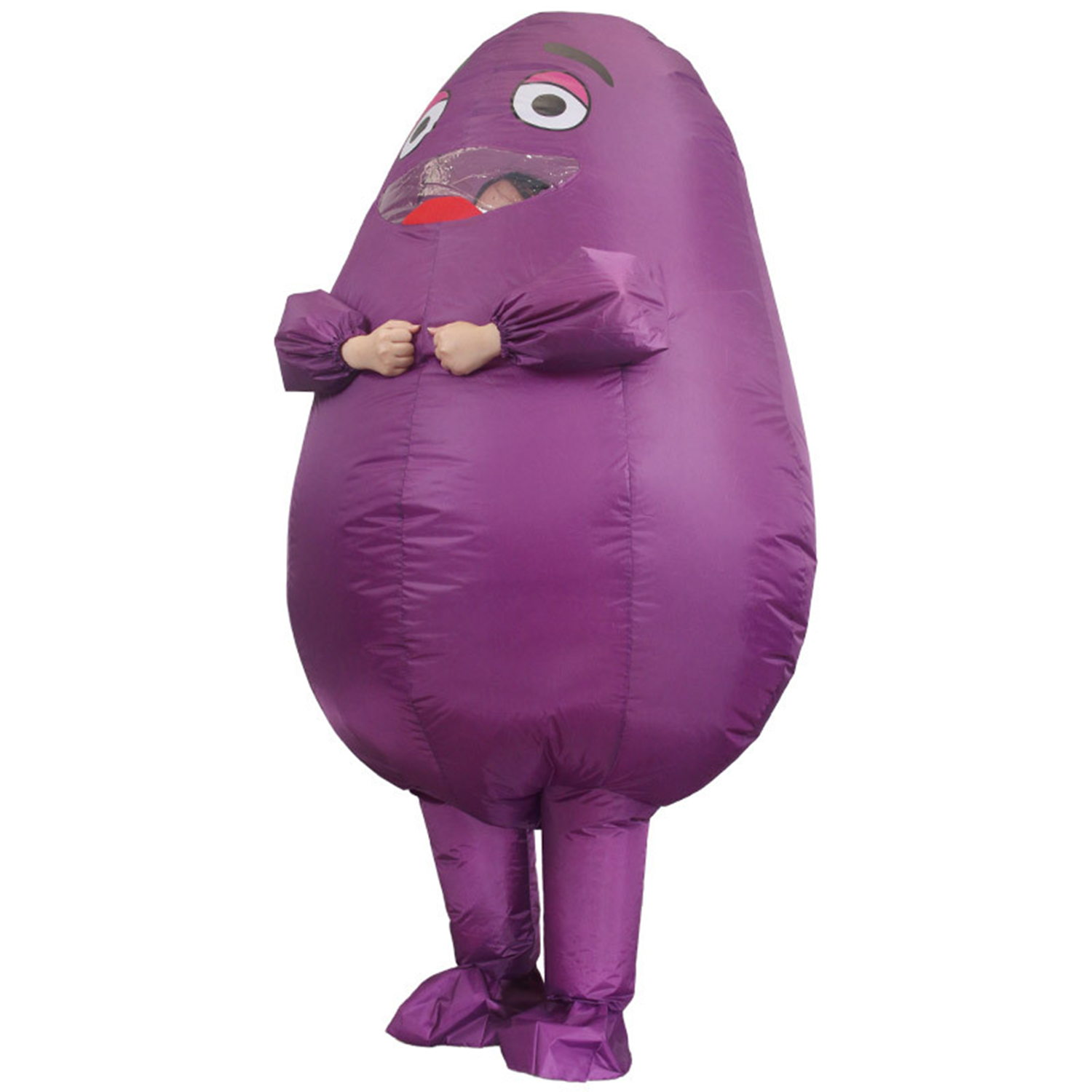 Purple Inflatable Grimace Costume 2