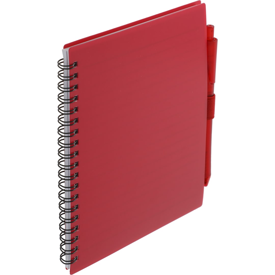 FSC® Recycled 5.5” x 7” Spiral Notebook w/ RPET Pe 177
