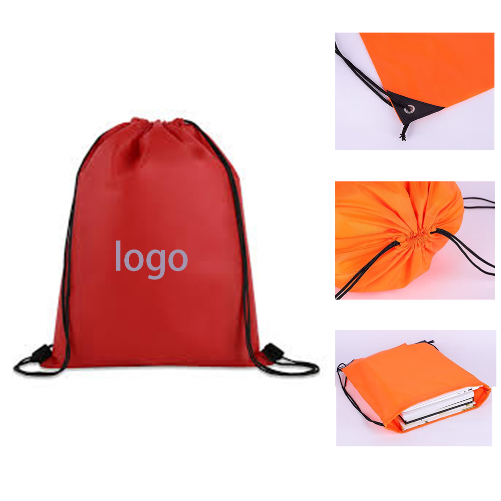 Large Capacity Polyester Drawstring Backpack 3