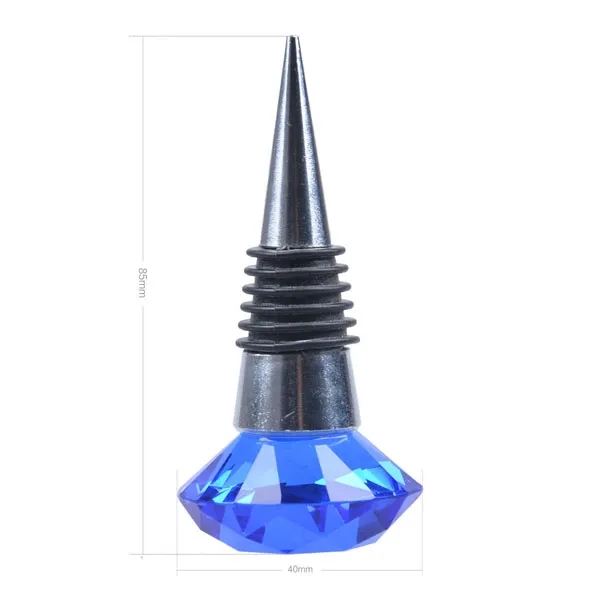 Colored Crystal Diamand Cut Wine Stoppers 8