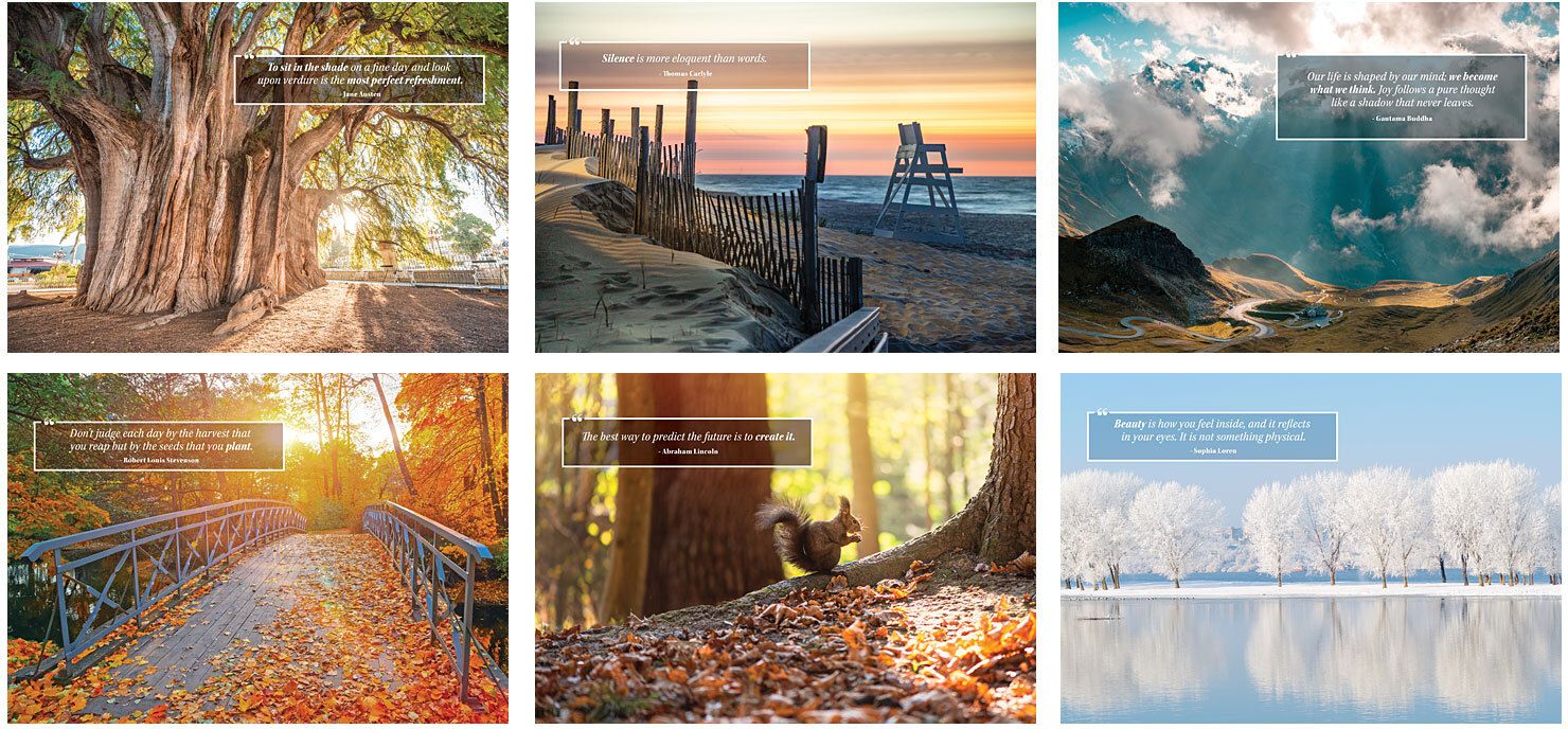 MOMENTS OF INSPIRATION SPIRAL WALL CALENDAR 17