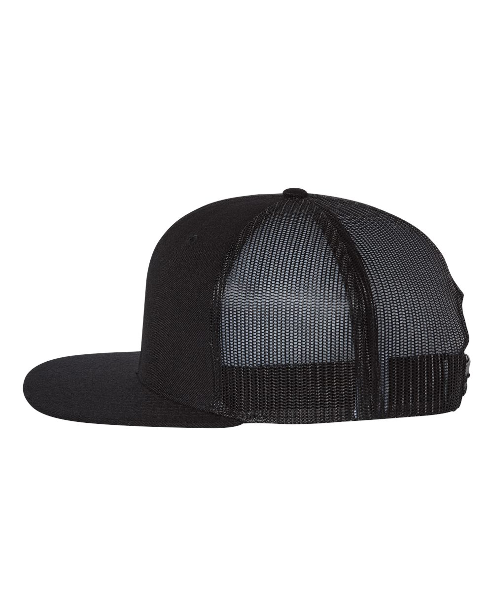 Wool Blend Flat Bill Trucker Cap