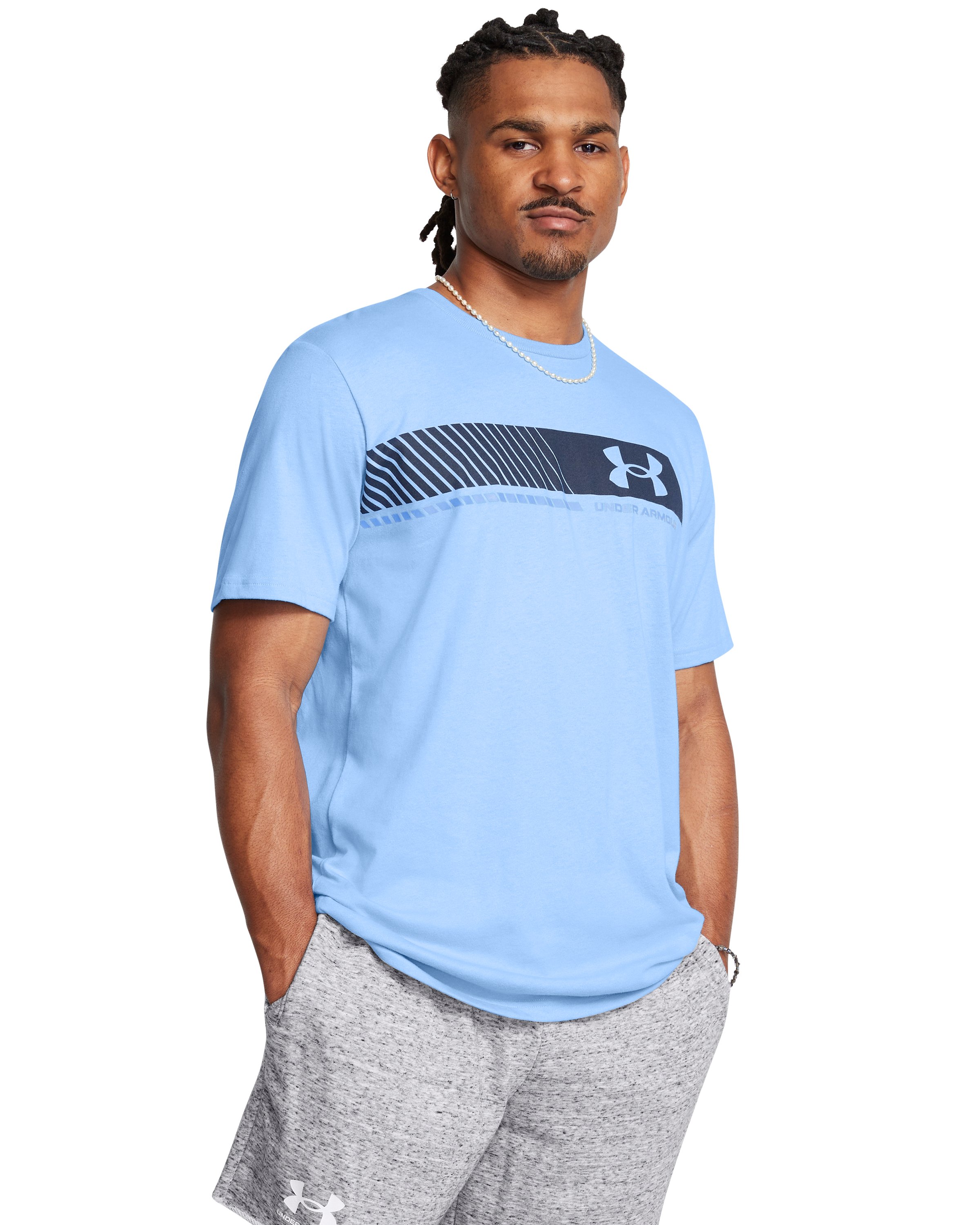 UA Left Chest Stripe Men's Short Sleeve 2