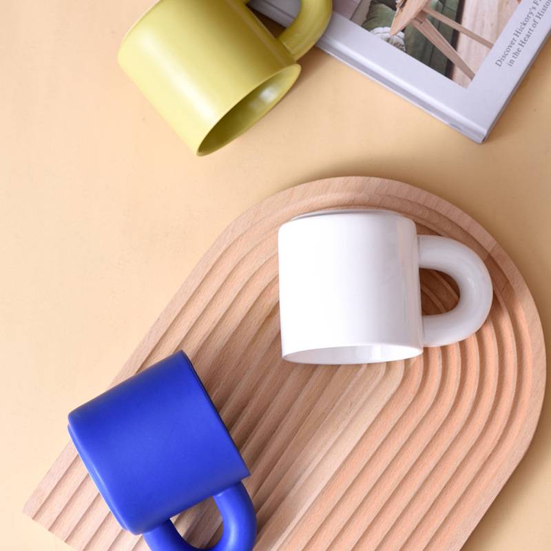 14 Oz. Large Handle Ceramic Coffee Cup Mug 10