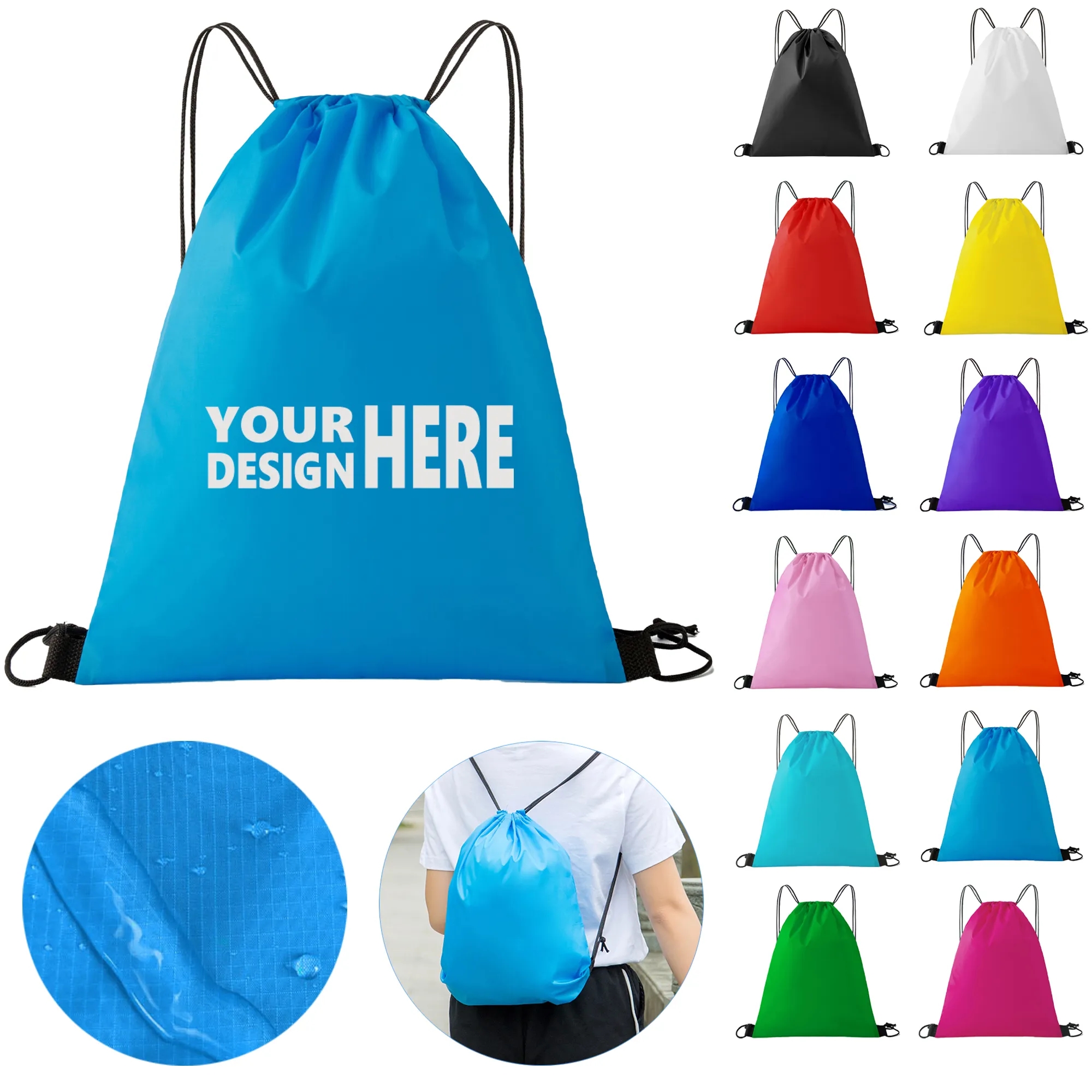 Waterproof Drawstring Backpack 3