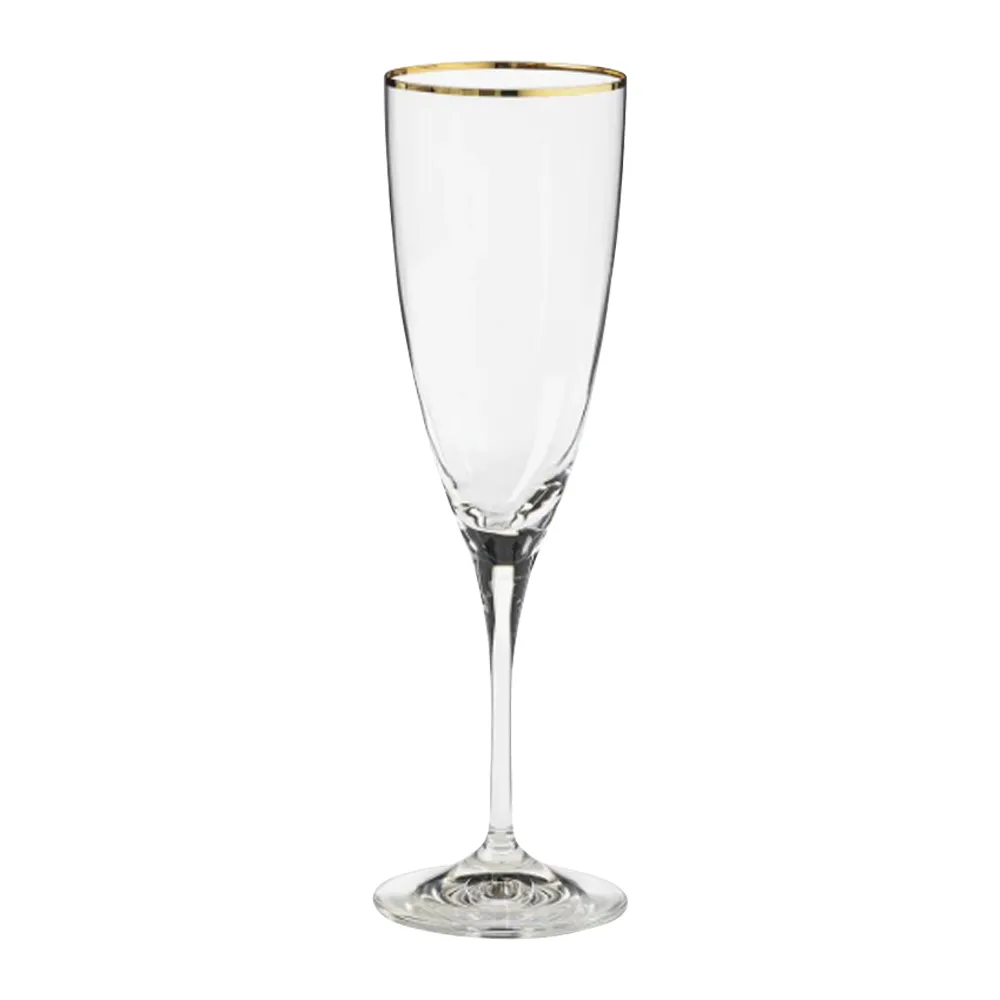 5.75oz. Gold Rimmed Champagne Flute 3