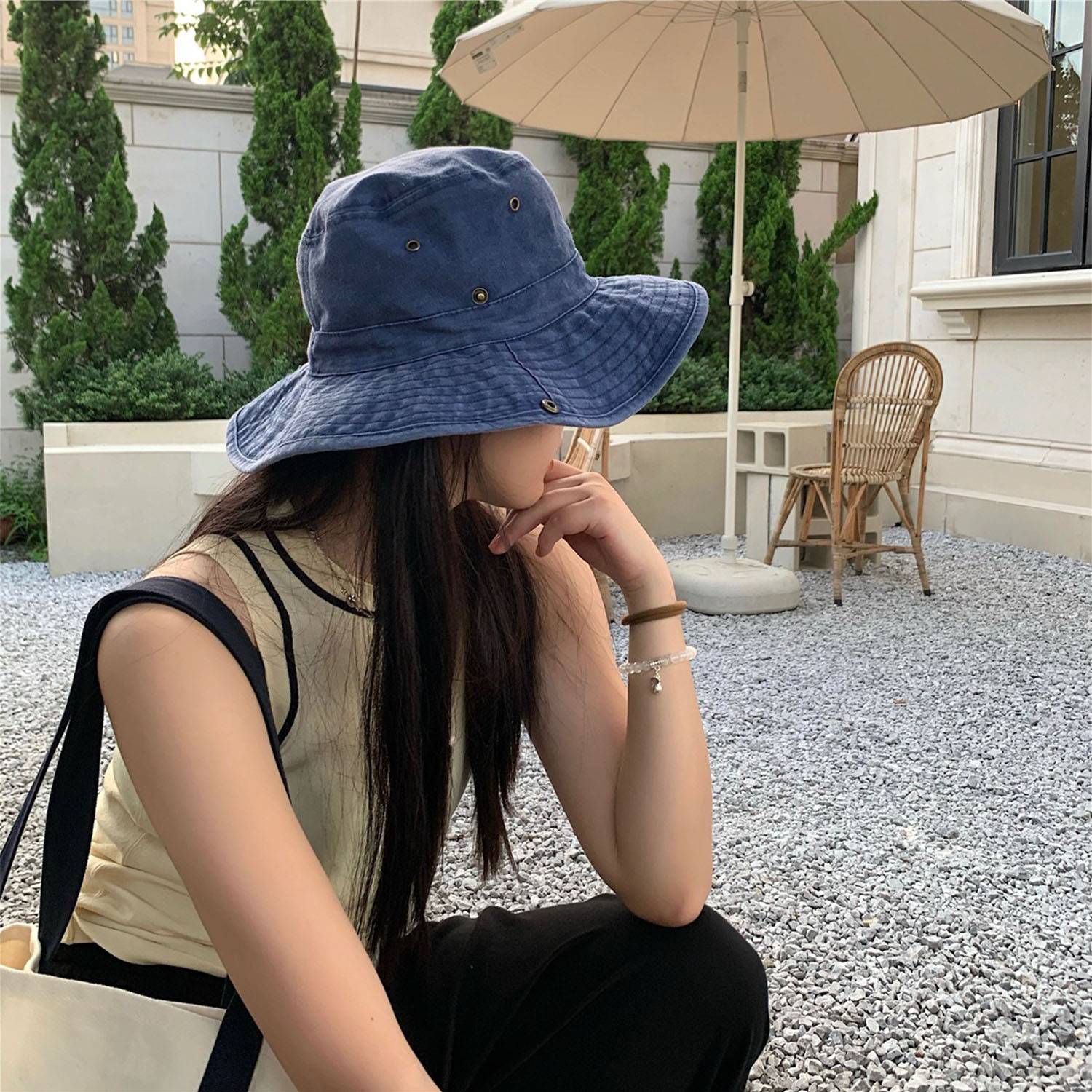 Vintage bucket bonnie hat 7