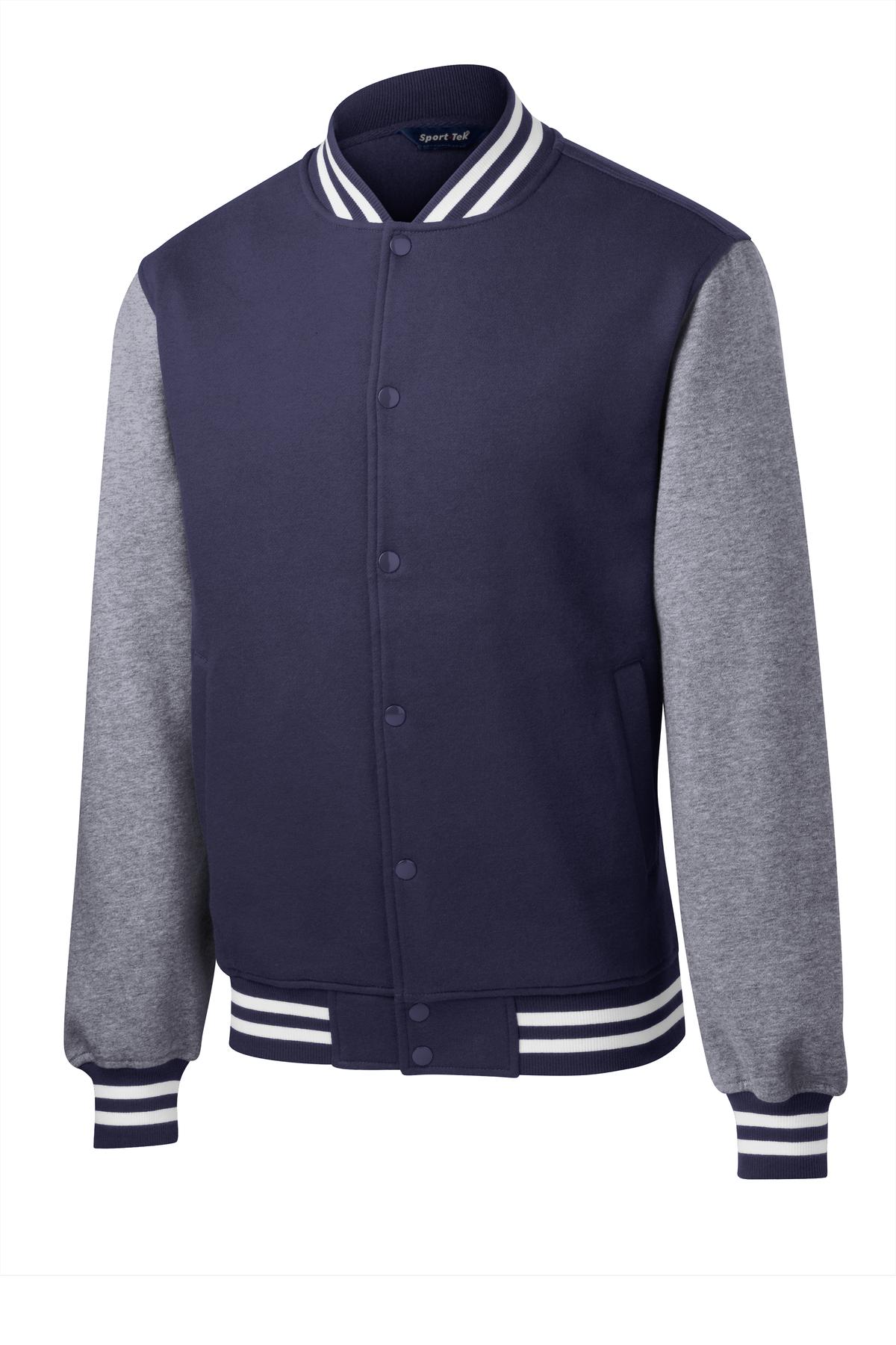 Sport-Tek Fleece Letterman Jacket. ST270 3
