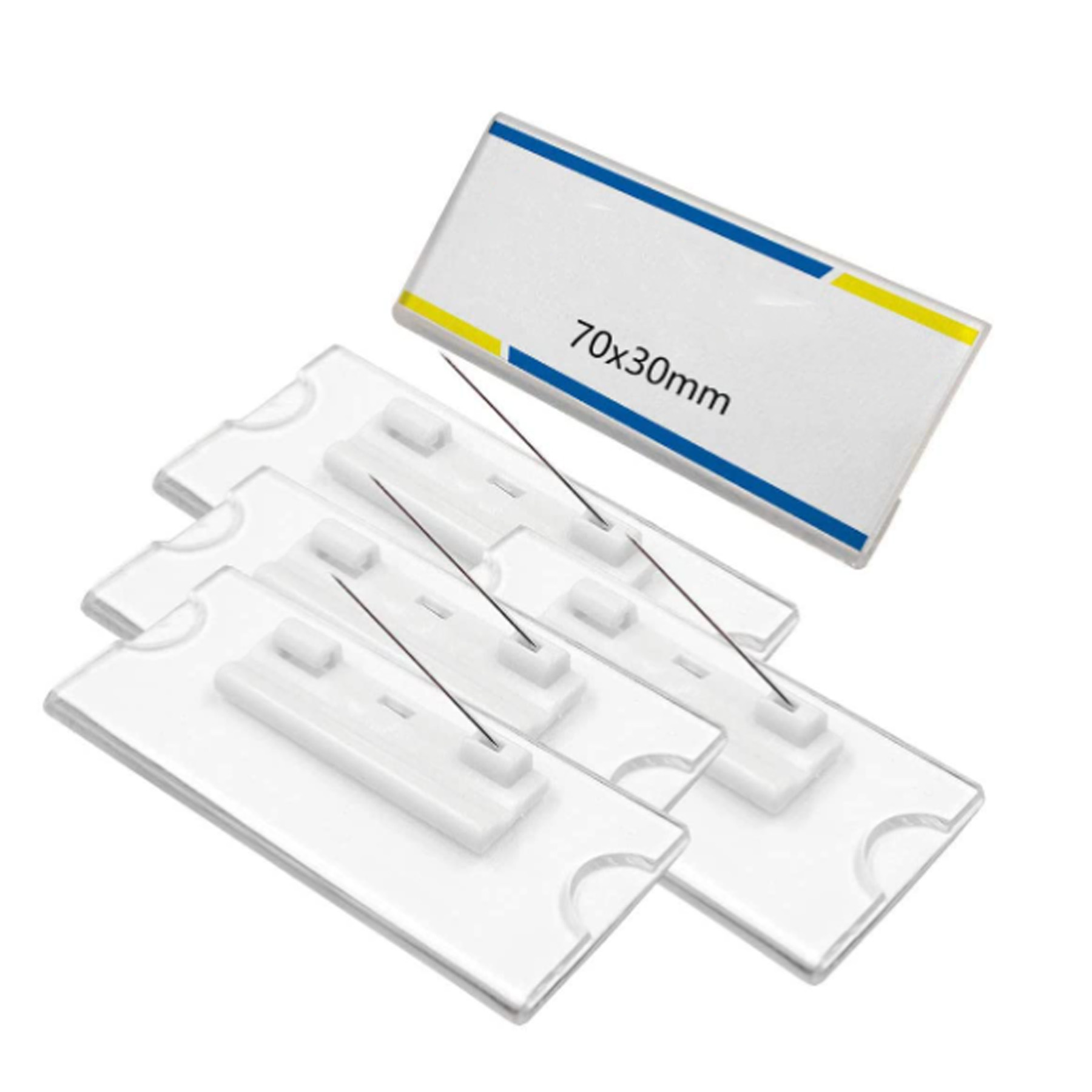 Acrylic Name Tags with Pin 1
