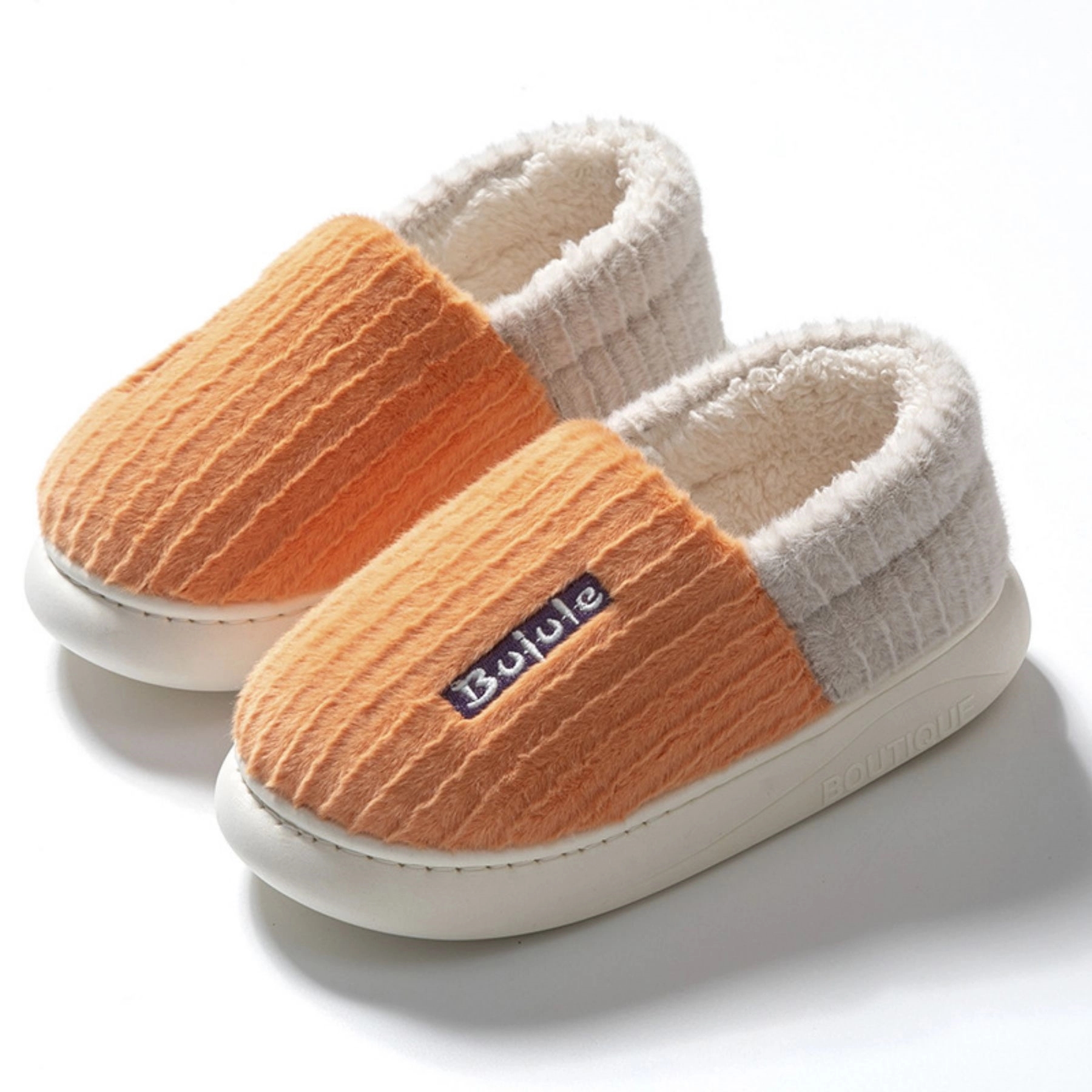 Comfy Faux Fur House Slipper Scuff Foam Slip Anti-Skid Sole 4