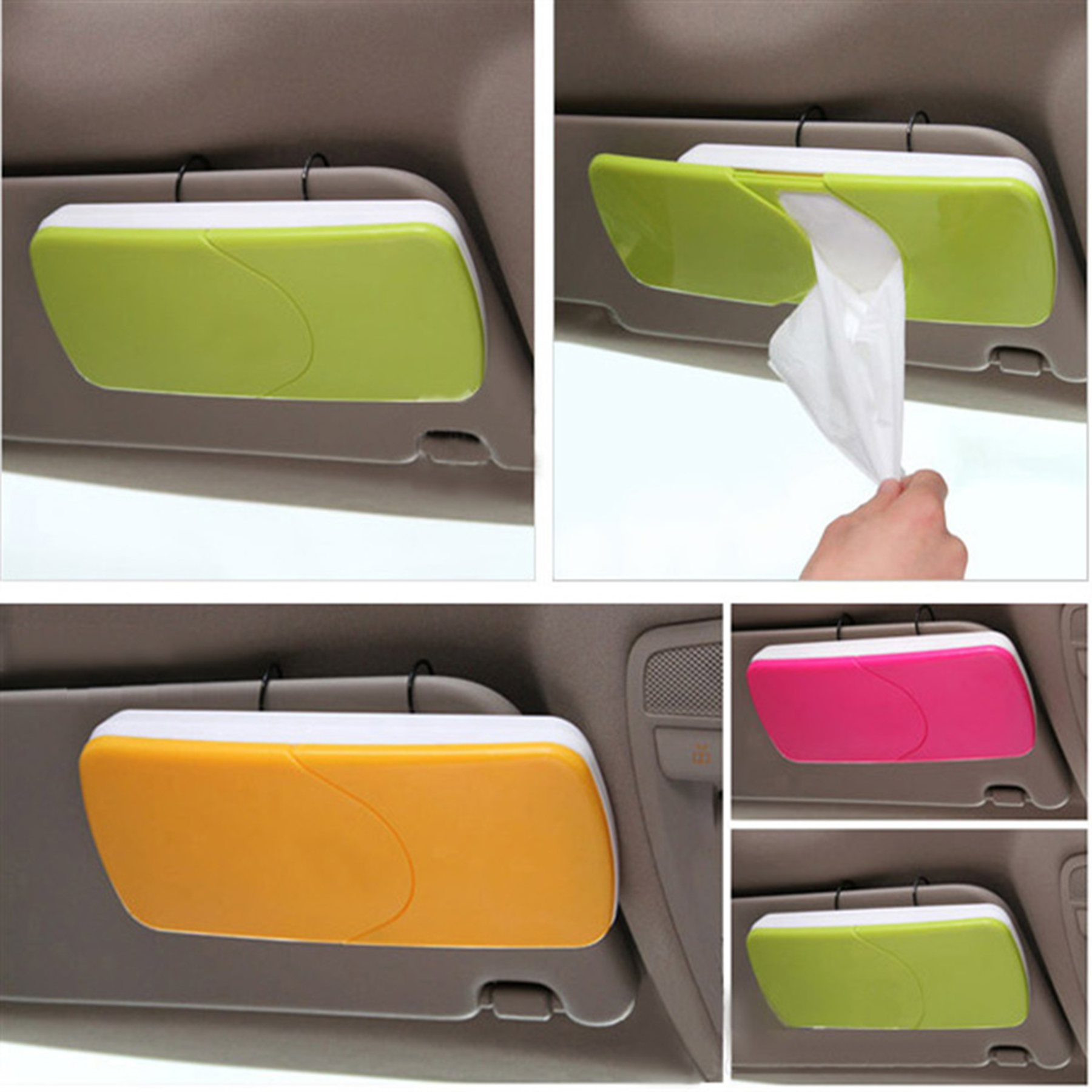 Car Tissue Auto Sun Visor Napkin Holder 2
